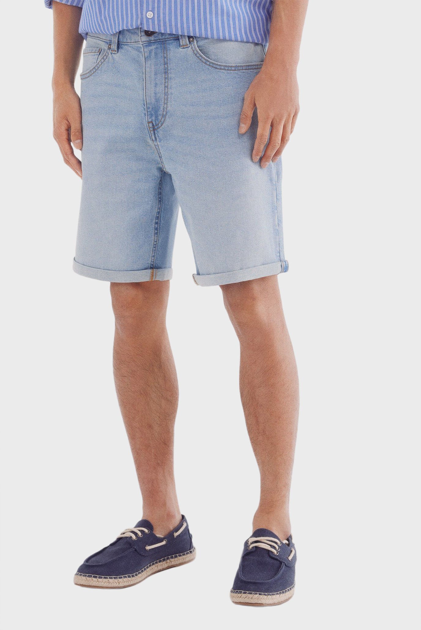 Мужские голубые джинсовые шорты Slim fit Голубой 34 SPRINGFIELD 19552 Мужские голубые джинсовые шорты Slim fit Голубой 34 SPRINGFIELD 19552
