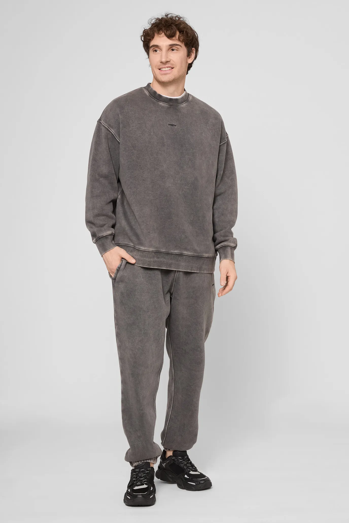 Мужской серый свитшот 2