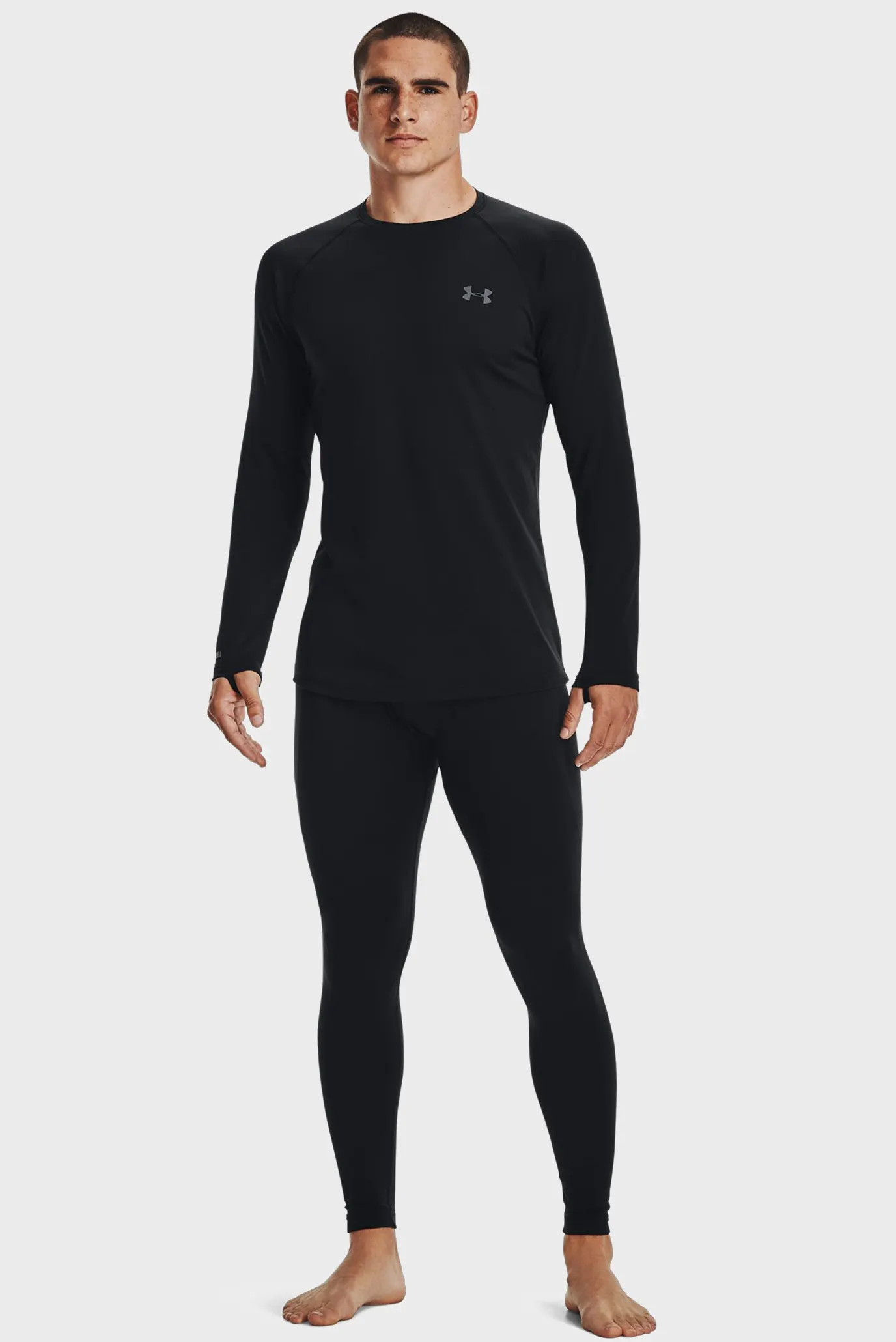 Чоловічий чорний термореглан Packaged Base 3.0 Crew 2