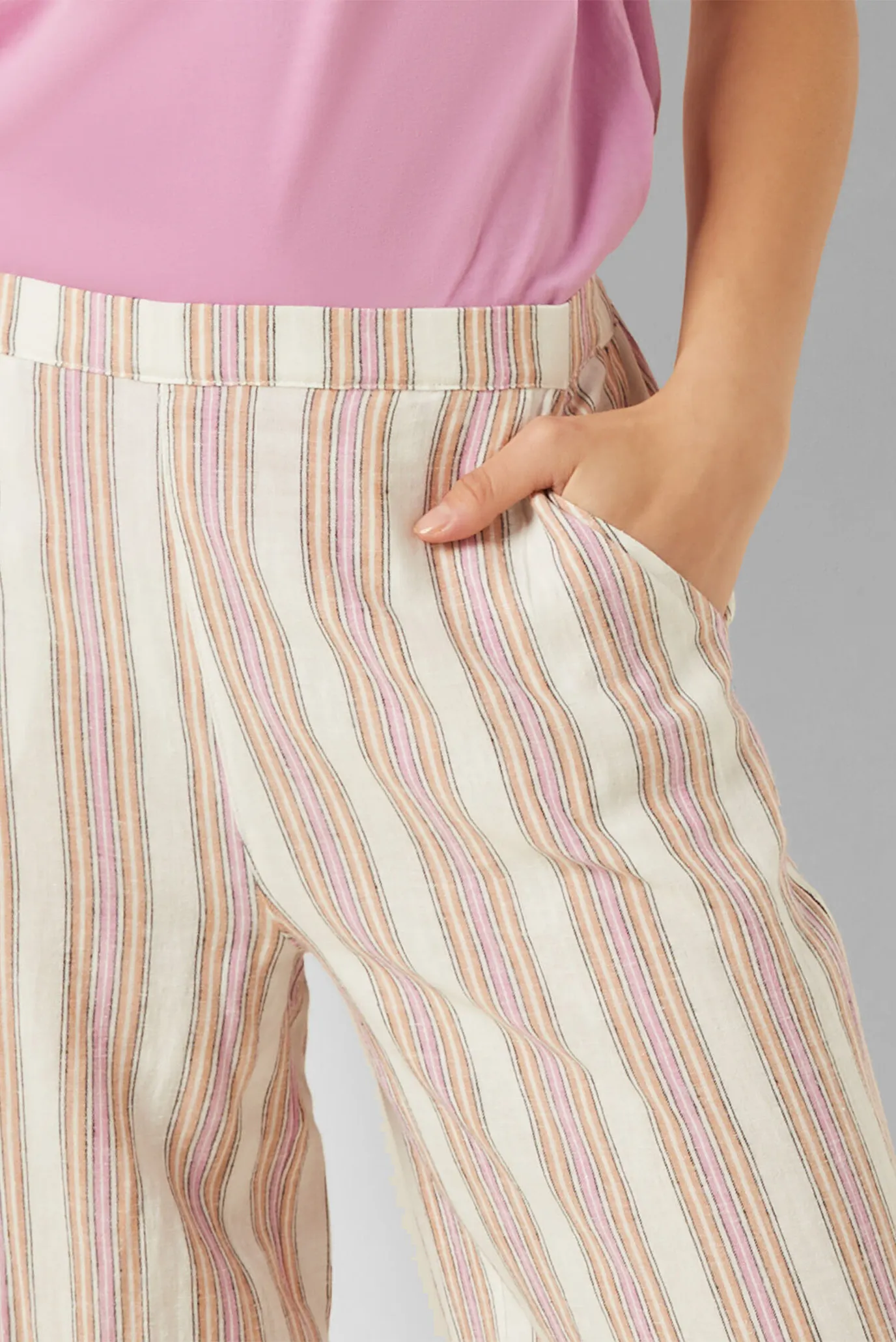 Жіночі лляні брюки у смужку ULYSSE 4