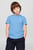 Детская голубая футболка PIQUE MONOGRAM TEE S/S