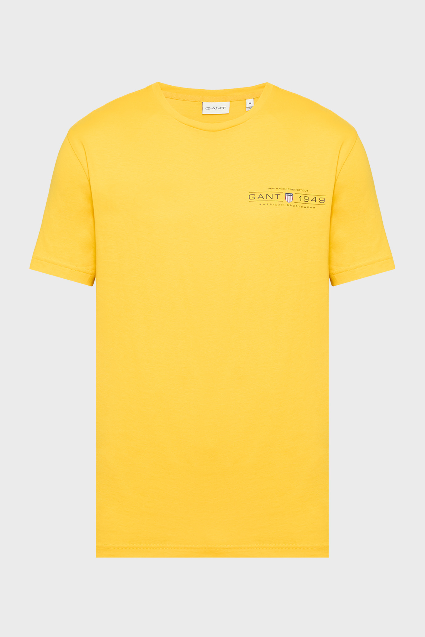 Мужская желтая футболка PRINTED GRAPHIC SS T-SHIRT Желтый XL Gant 2044017 Мужская желтая футболка PRINTED GRAPHIC SS T-SHIRT Желтый XL Gant 2044017