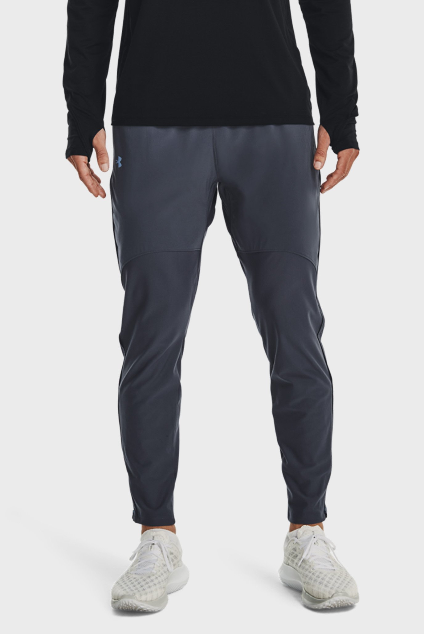 Мужские серые спортивные брюки UA QUALIFIER RUN 2.0 PANT 1