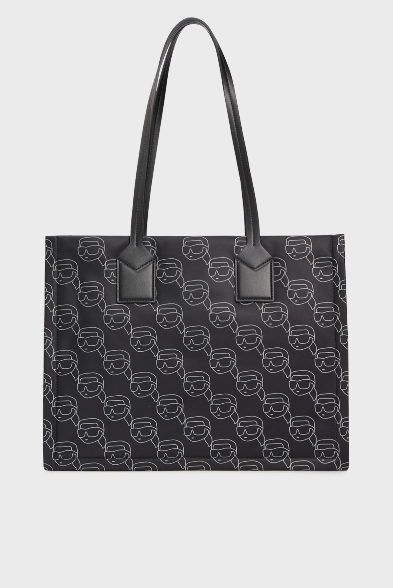 Женская черная сумка с узором IKON NYLON MD SQUARE TOTE Черный ONESIZE Karl Lagerfeld A1W30131 Женская черная сумка с узором IKON NYLON MD SQUARE TOTE Черный ONESIZE Karl Lagerfeld A1W30131