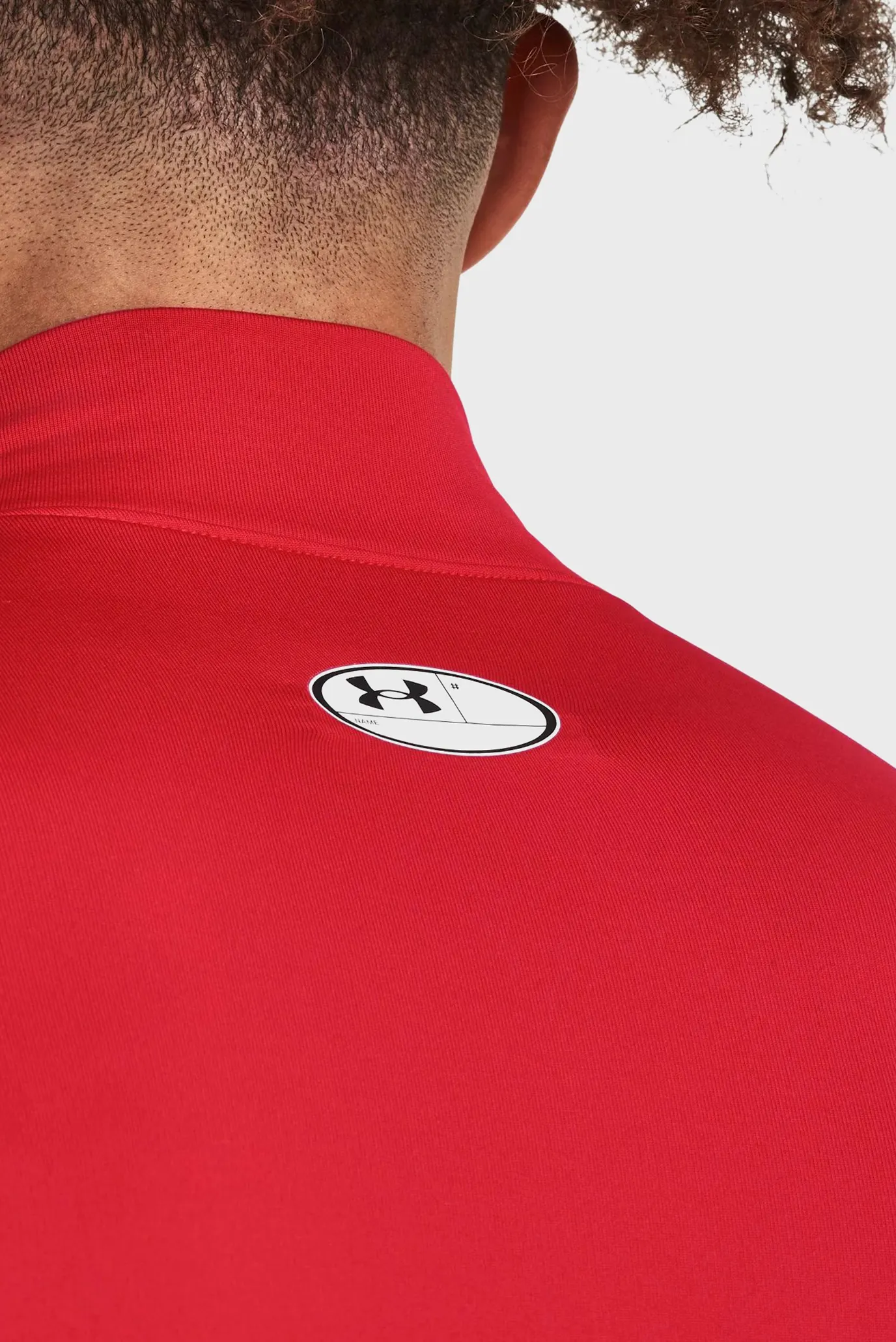 Чоловічий червоний термореглан UA CG Armour Comp Mock 3