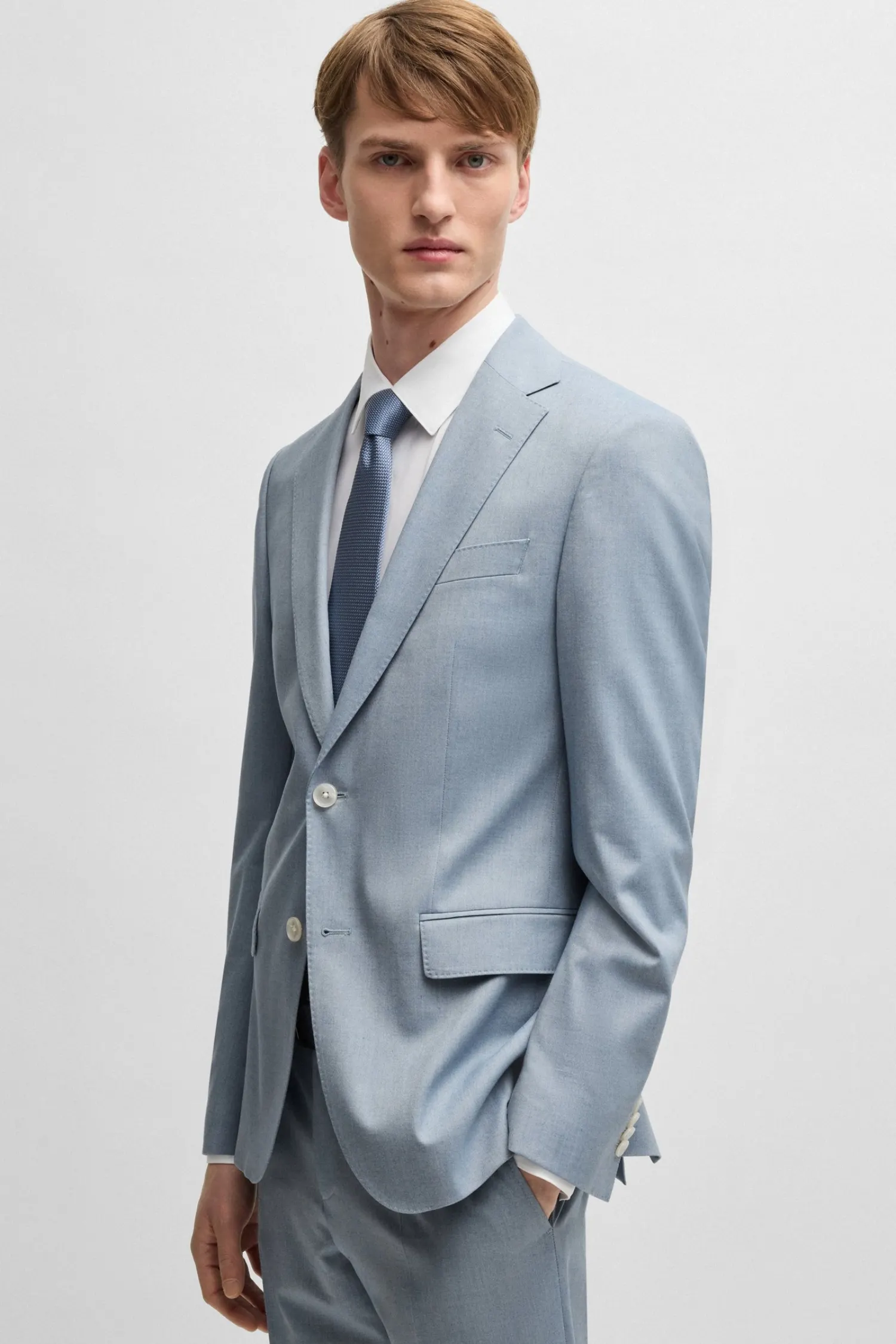 Мужской голубой пиджак 3
