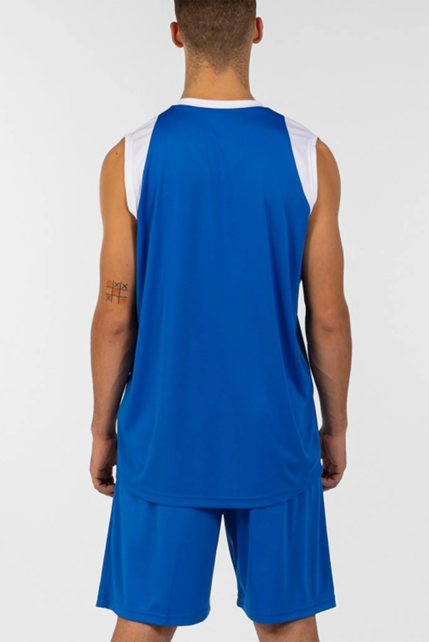 Чоловічий синій комплект одягу (майка, шорти) 2