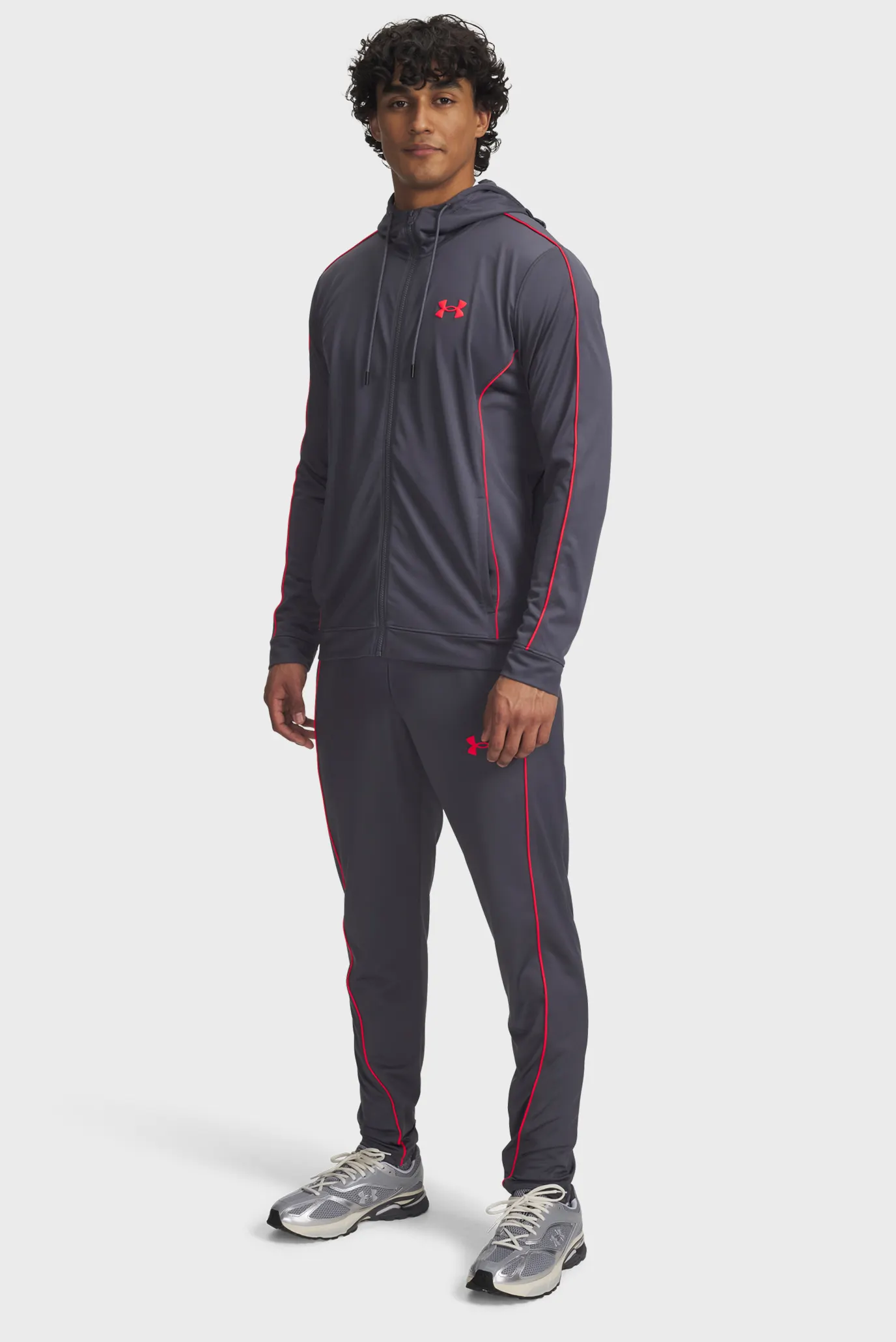 Чоловічий темно-сірий спортивний костюм (худі, штани) UA EMEA Tracksuit Novelty 1