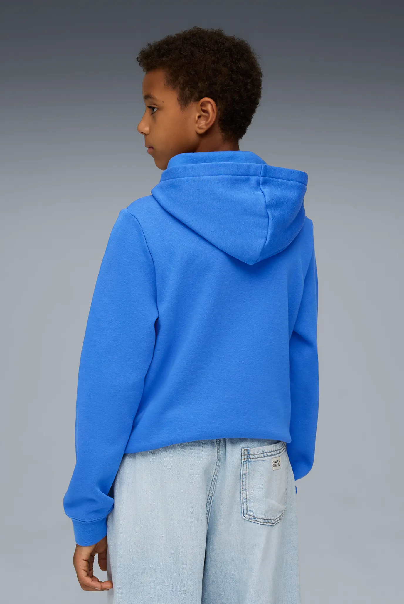 Детское синее худи ESS No. 1 Logo Fleece Hoodie Youth 3