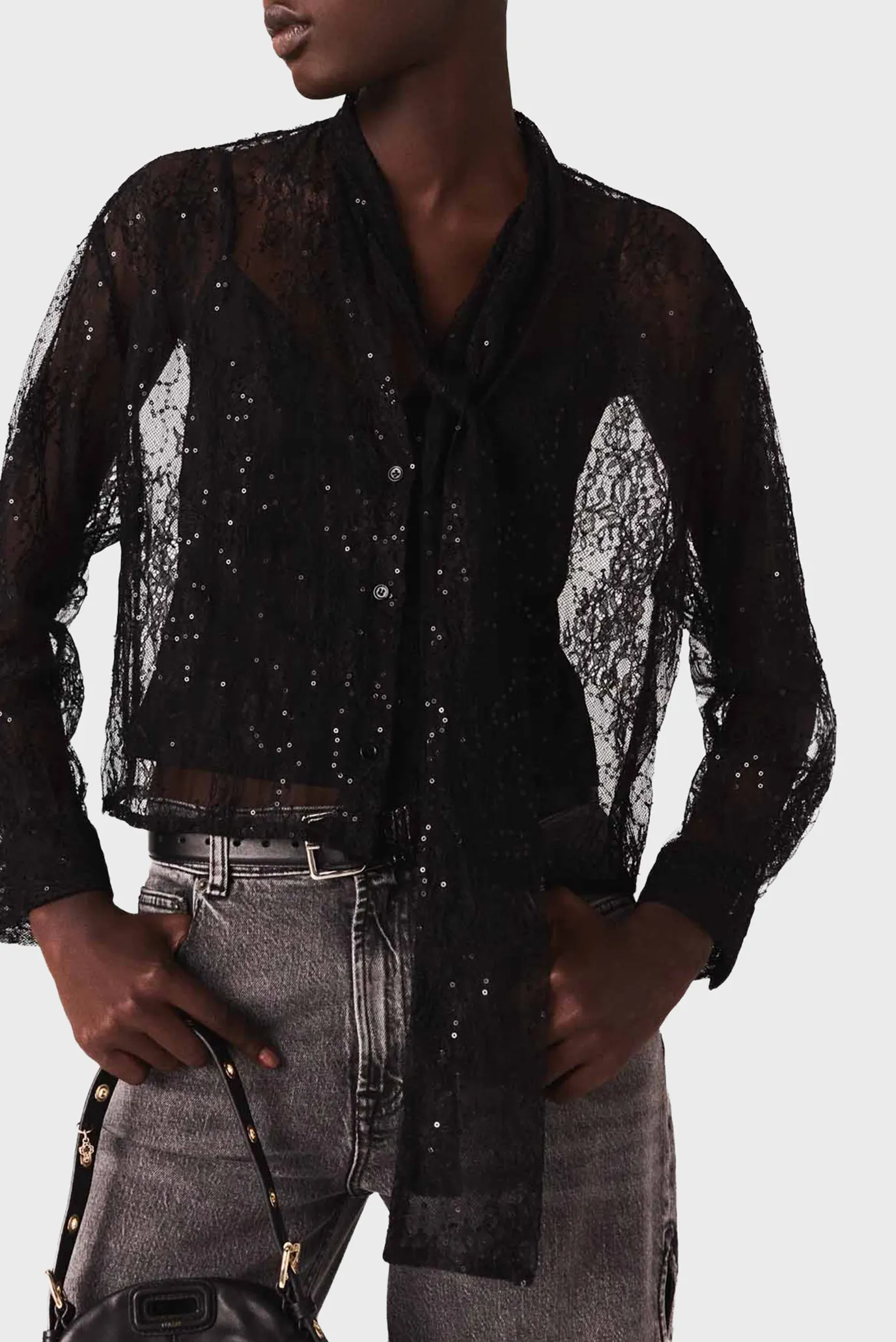 Жіноча чорна блуза 5