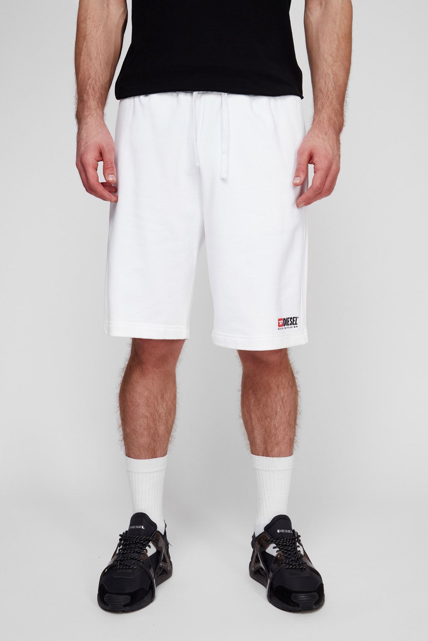 Мужские белые спортивные шорты P-CROWN-DIV 1