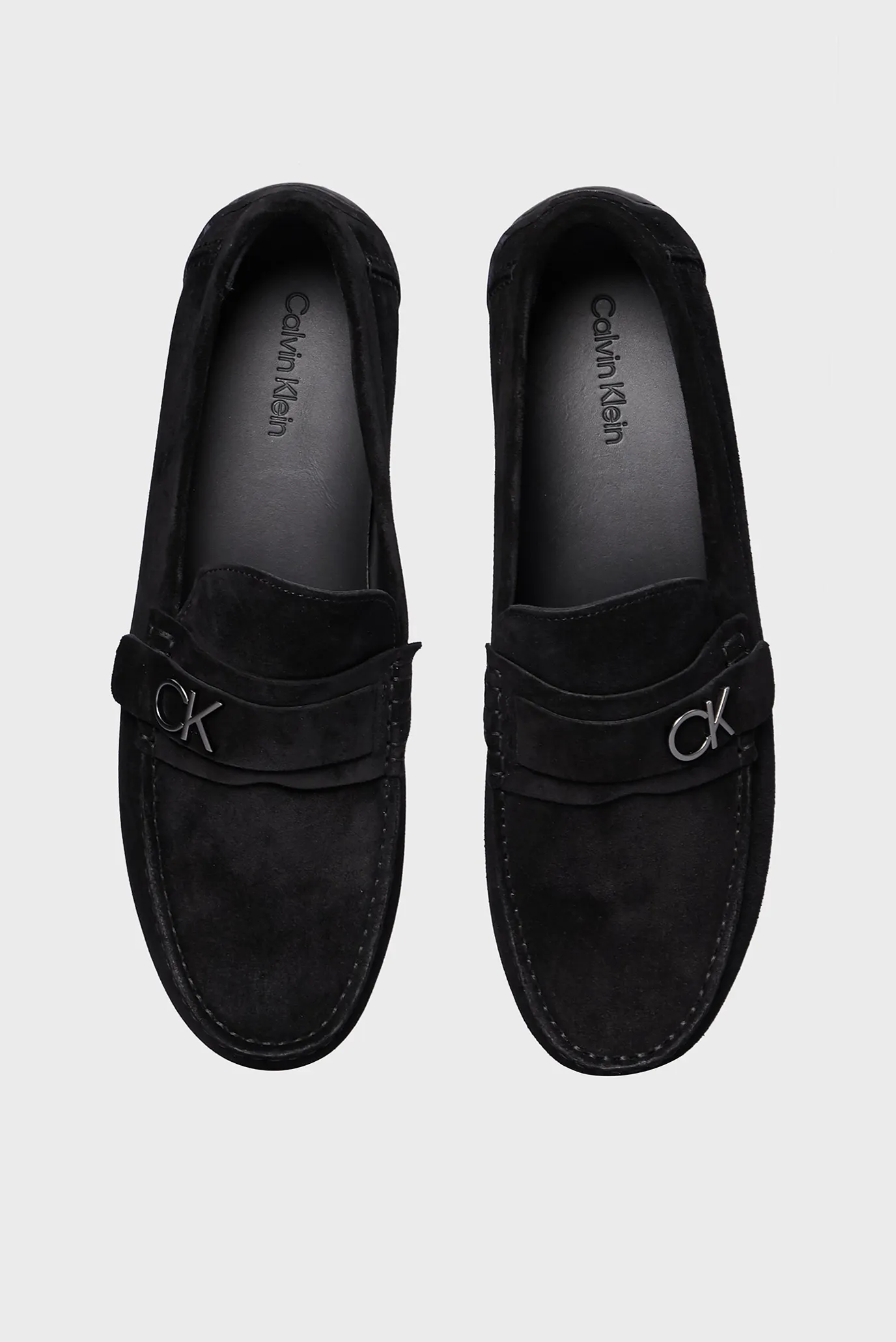 Чоловічі чорні замшеві мокасини DRIVING SHOE BOLD LOGO 4