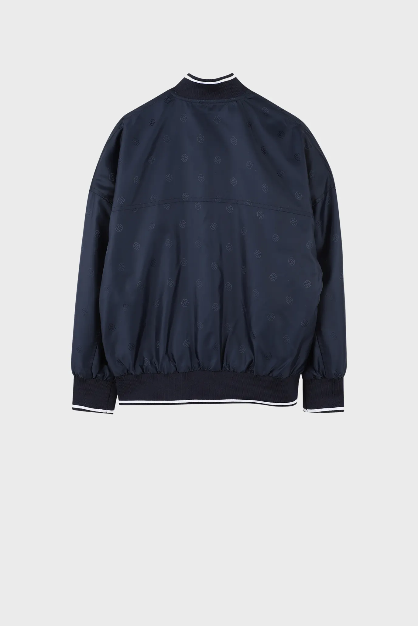 Детский темно-синий бомбер с узором 2