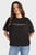 Жіноча чорна футболка ILLUMINATED GRAPHIC RELAXED TEE