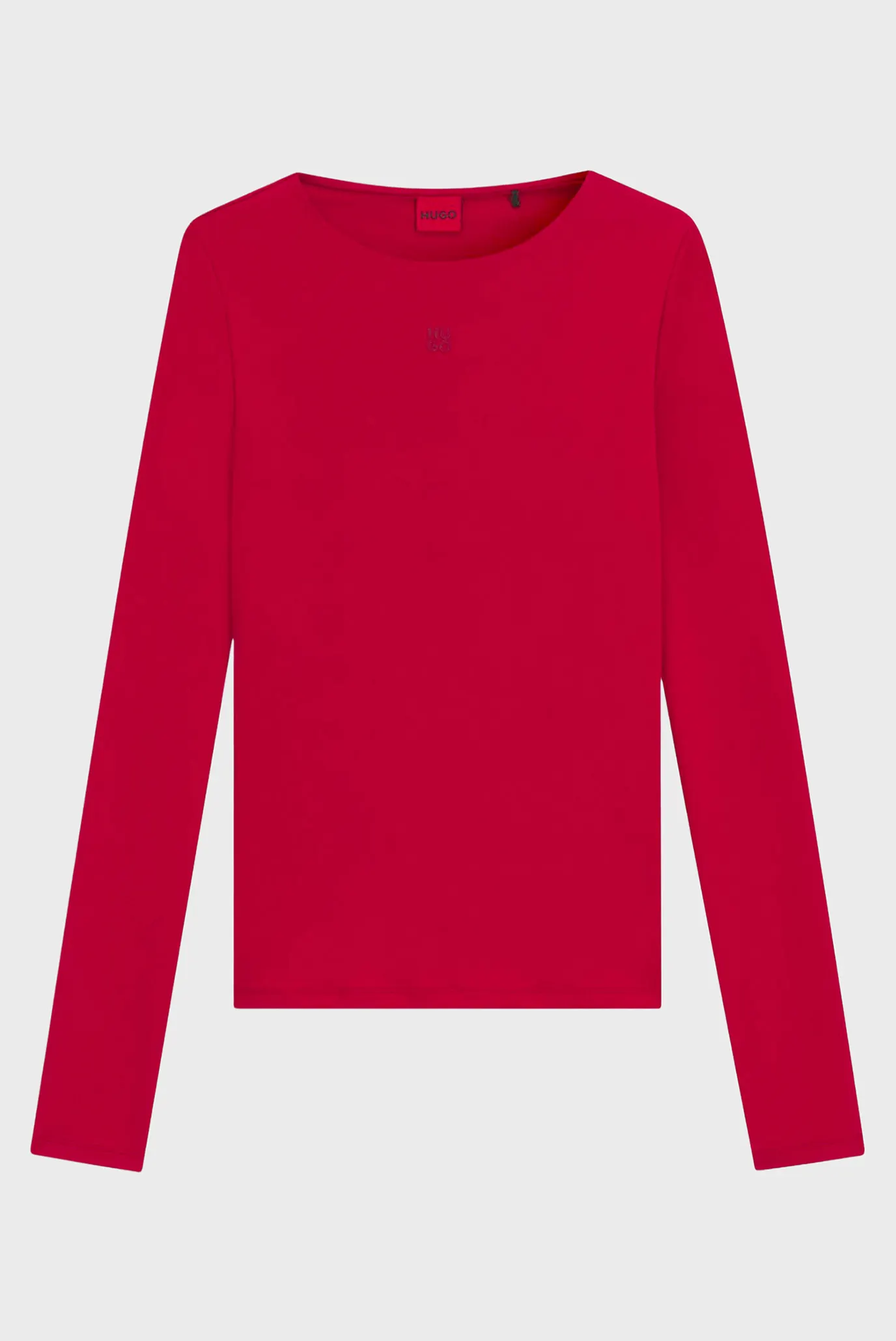 Жіночий червоний лонгслів 6