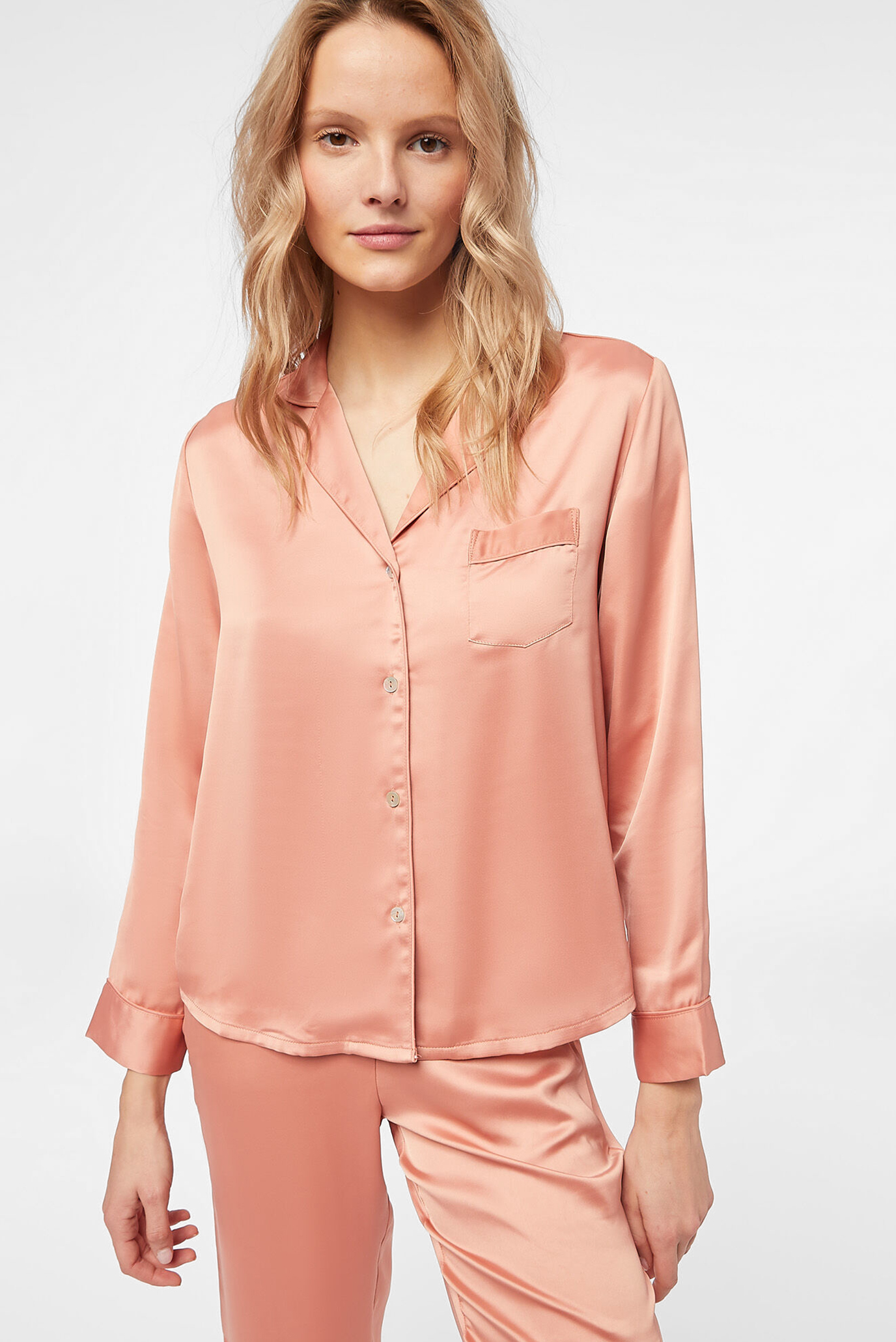 Женская персиковая рубашка CATWALK 1