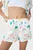 Жіночі білі лляні шорти з візерунком FABIOLA