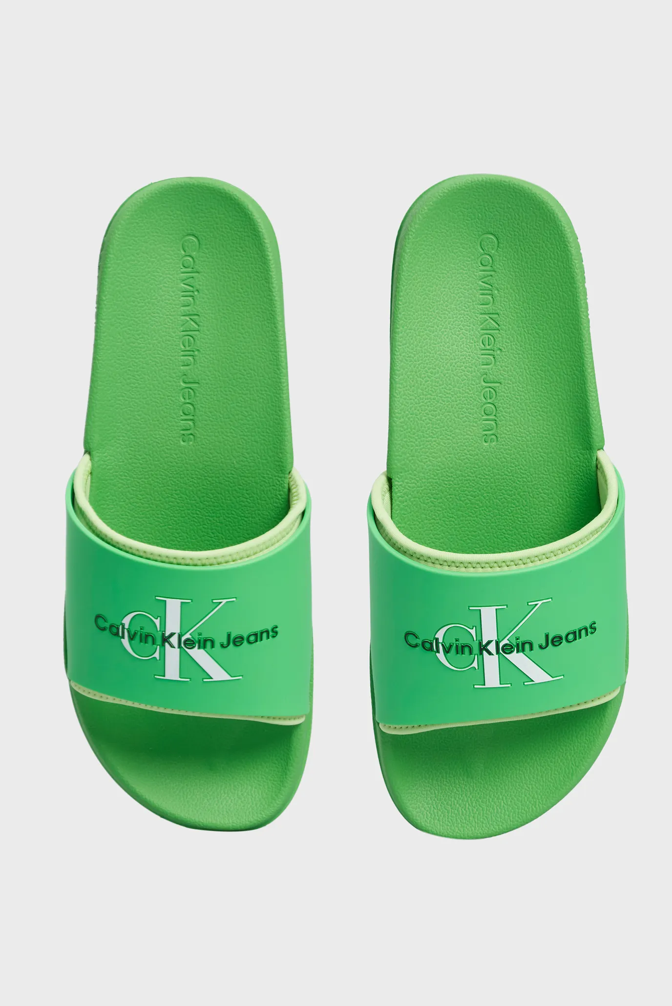 Чоловічі зелені слайдери SLIDE MONOGRAM 4