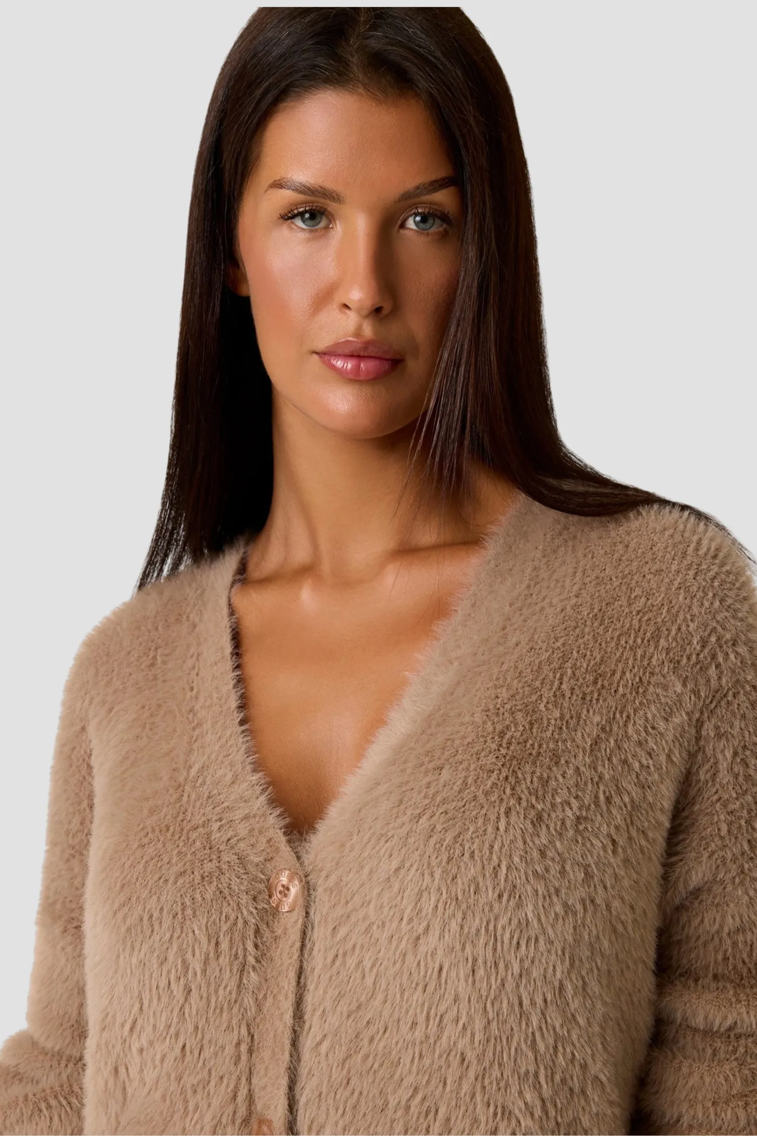 Жіночий бежевий кардиган 4