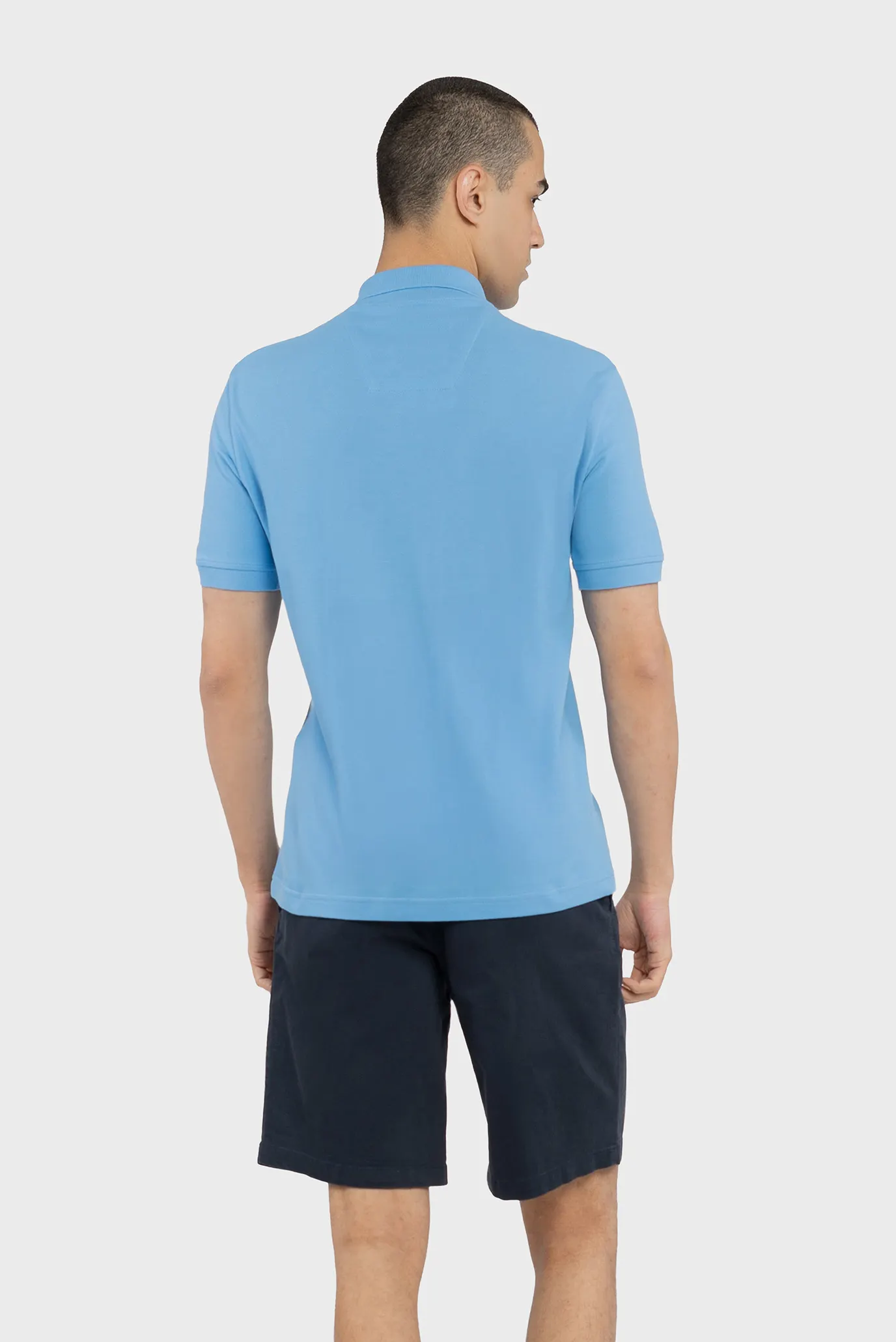 Мужское голубое поло 2