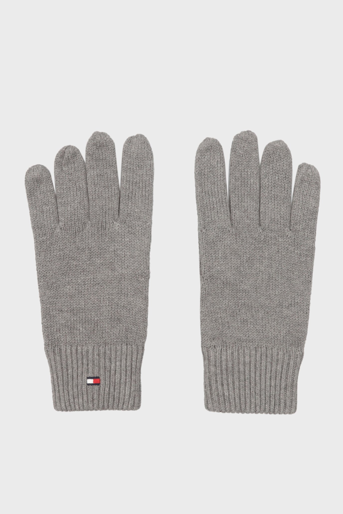 Мужские серые перчатки ESSENTIAL FLAG KNITTED GLOVES 1