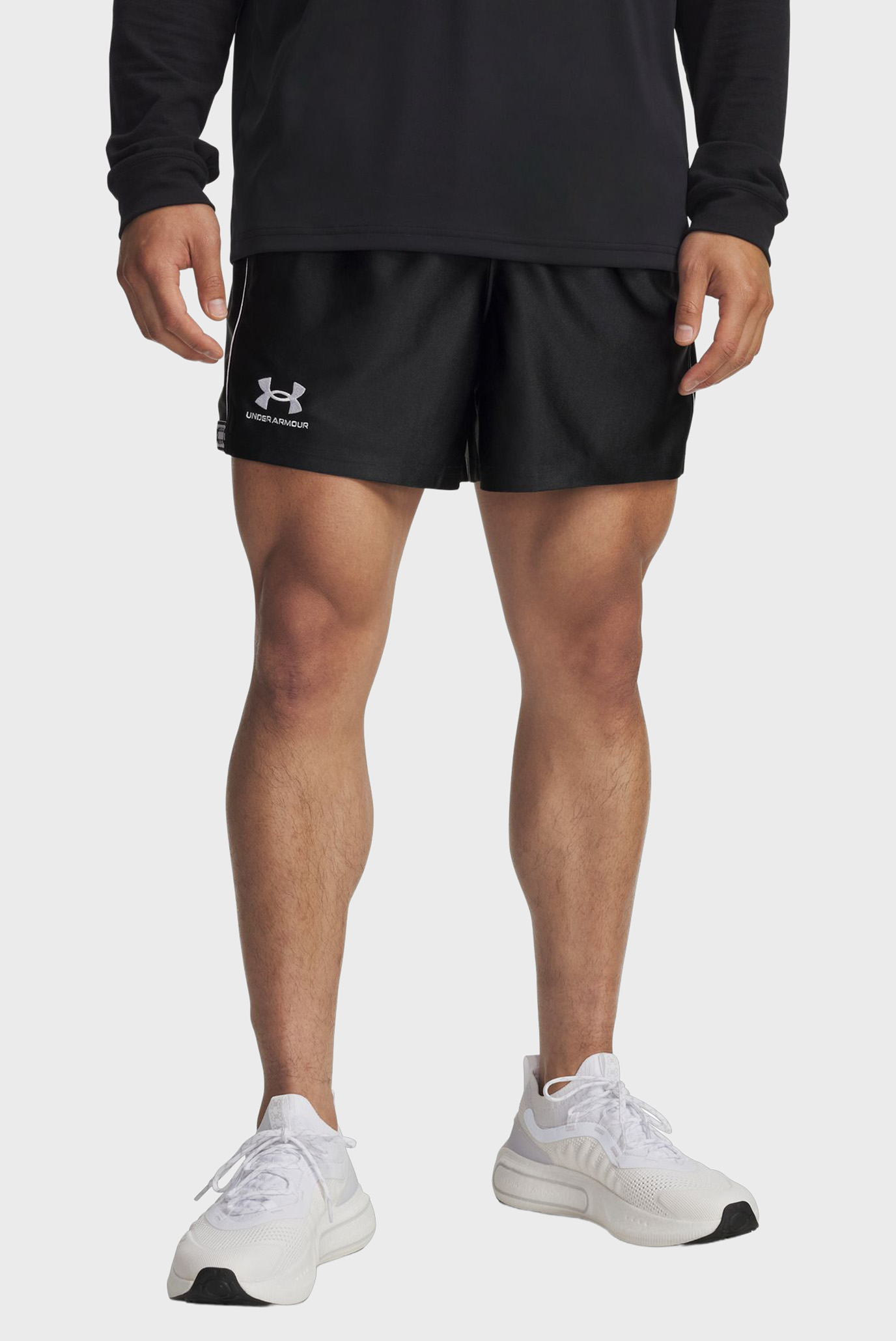 Мужские черные шорты UA M 96 Terrace Shorts Черный L Under Armour 6005126-001 Мужские черные шорты UA M 96 Terrace Shorts Черный L Under Armour 6005126-001