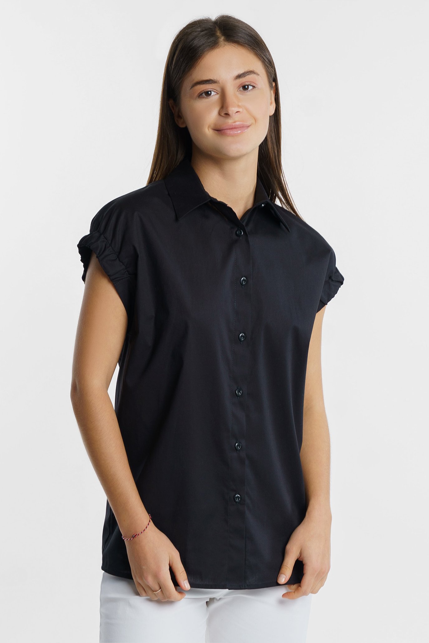 Женская черная рубашка 1