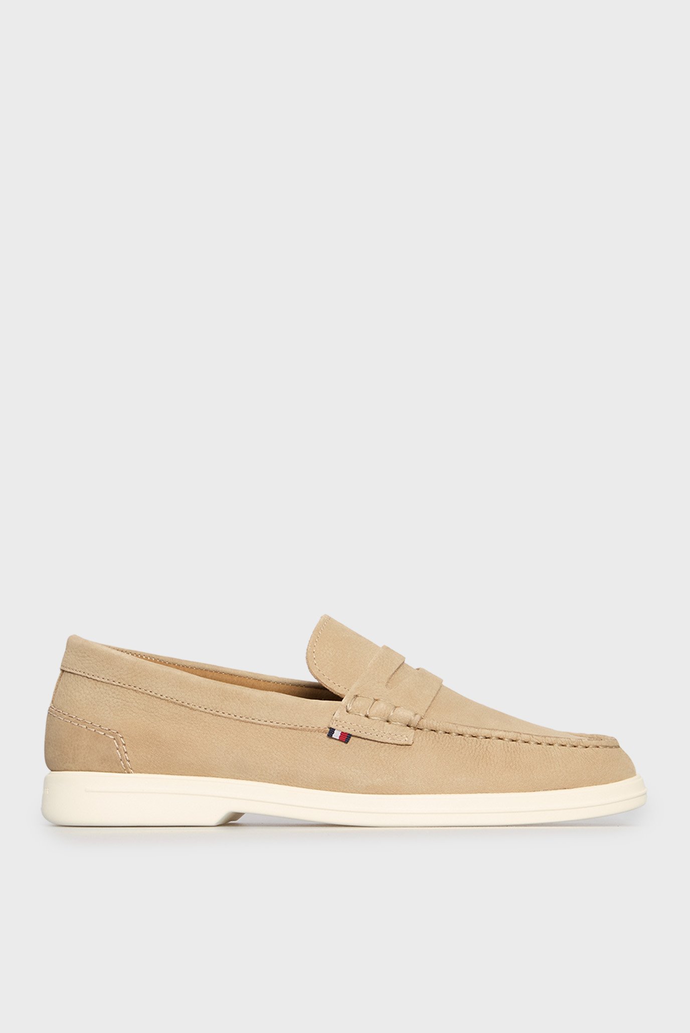 Мужские бежевые нубуковые лоферы TOMMY HILFIGER NUBUCK P LOAFER Бежевый 40 Tommy Hilfiger FM0FM05350 Мужские бежевые нубуковые лоферы TOMMY HILFIGER NUBUCK P LOAFER Бежевый 40 Tommy Hilfiger FM0FM05350