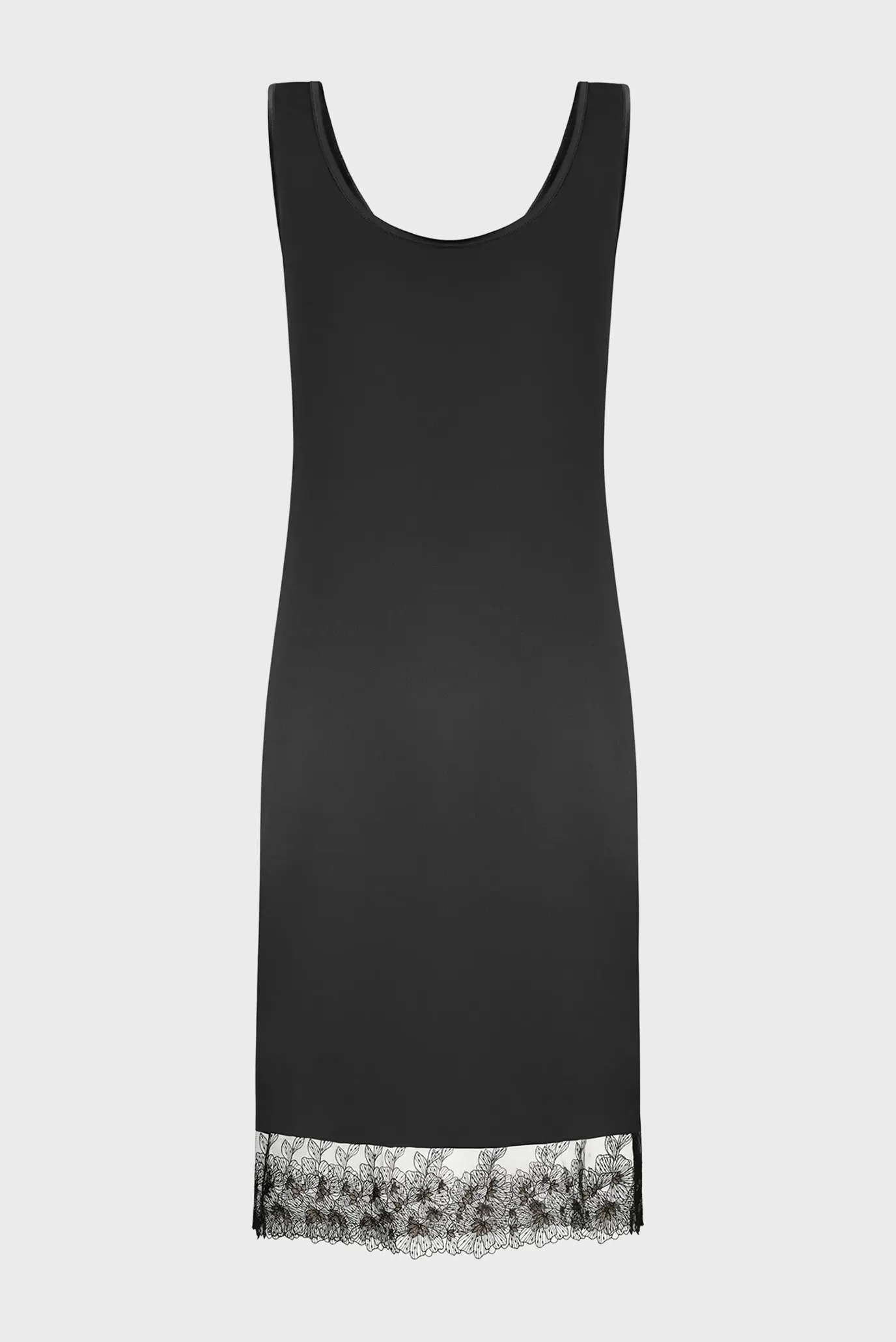 Женская черная ночная рубашка 4