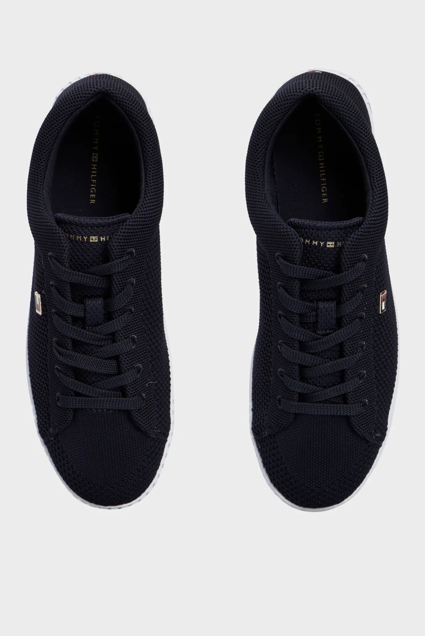 Жіночі темно-сині кеди FLAG LACE UP SNEAKER KNIT Tommy