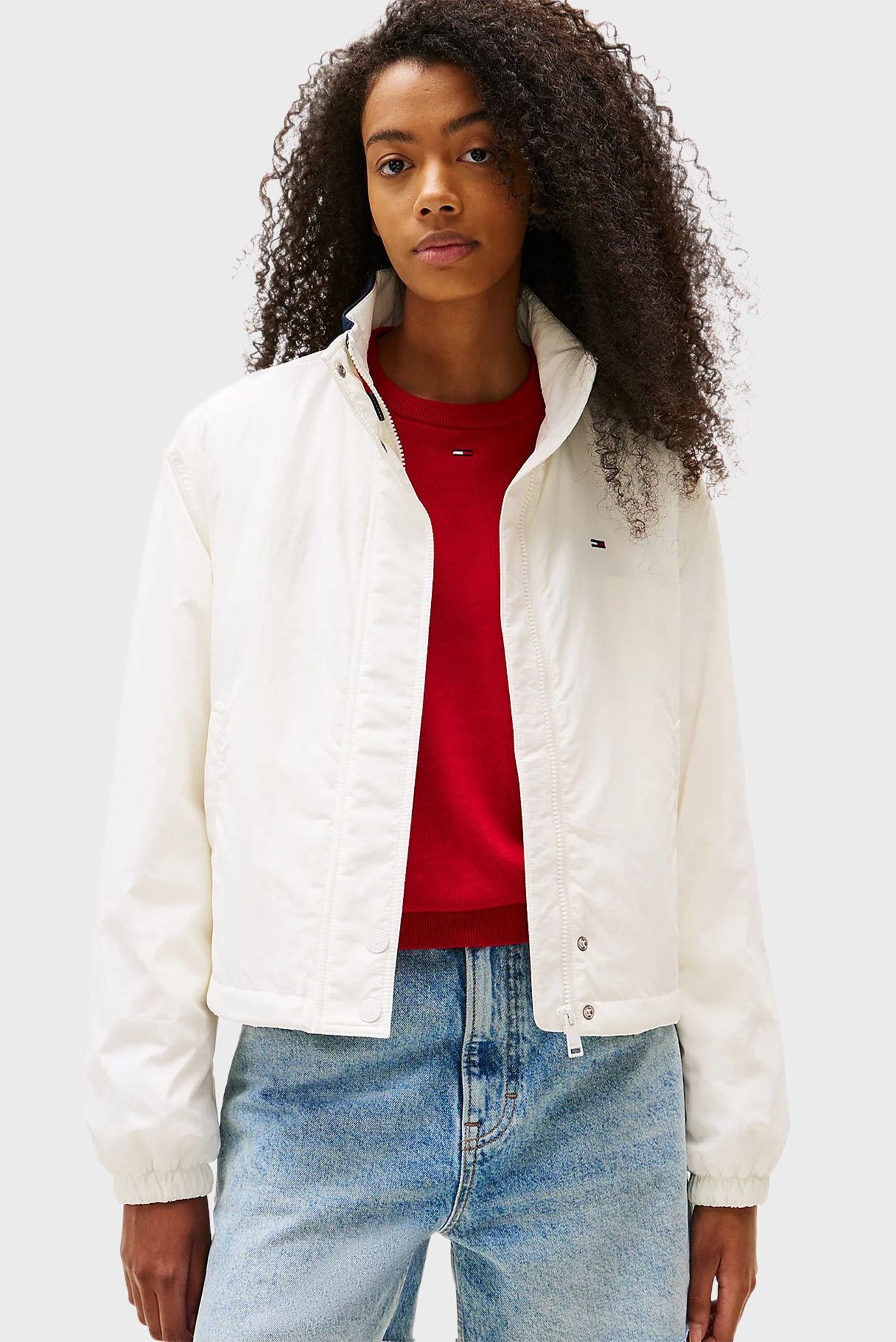 Женская белая куртка ESSENTIAL PADDED FLAG Белый S Tommy Jeans DW0DW21436 Женская белая куртка ESSENTIAL PADDED FLAG Белый S Tommy Jeans DW0DW21436