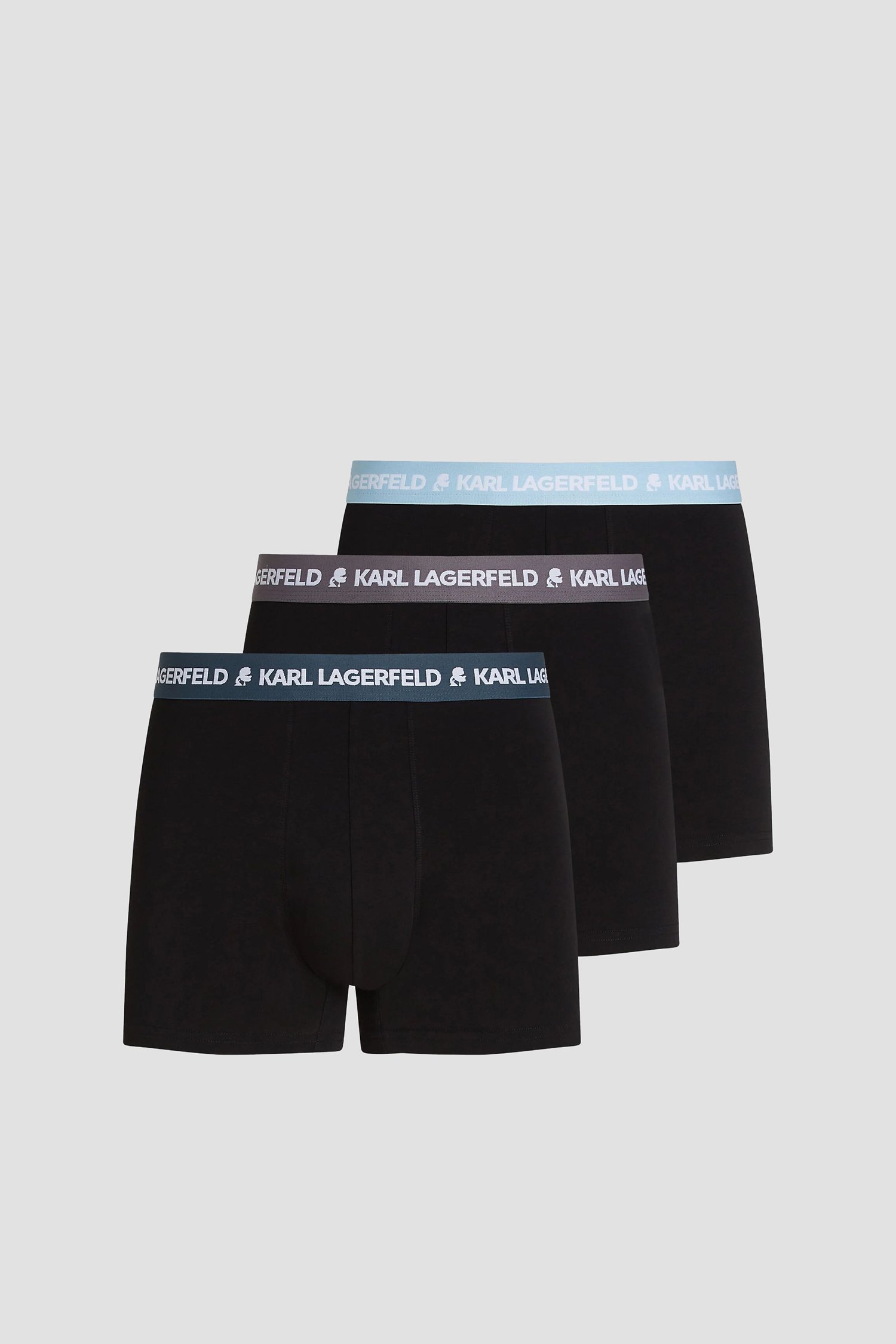 Мужские черные боксеры (3 шт) Черный L Karl Lagerfeld A1M47021;2CE