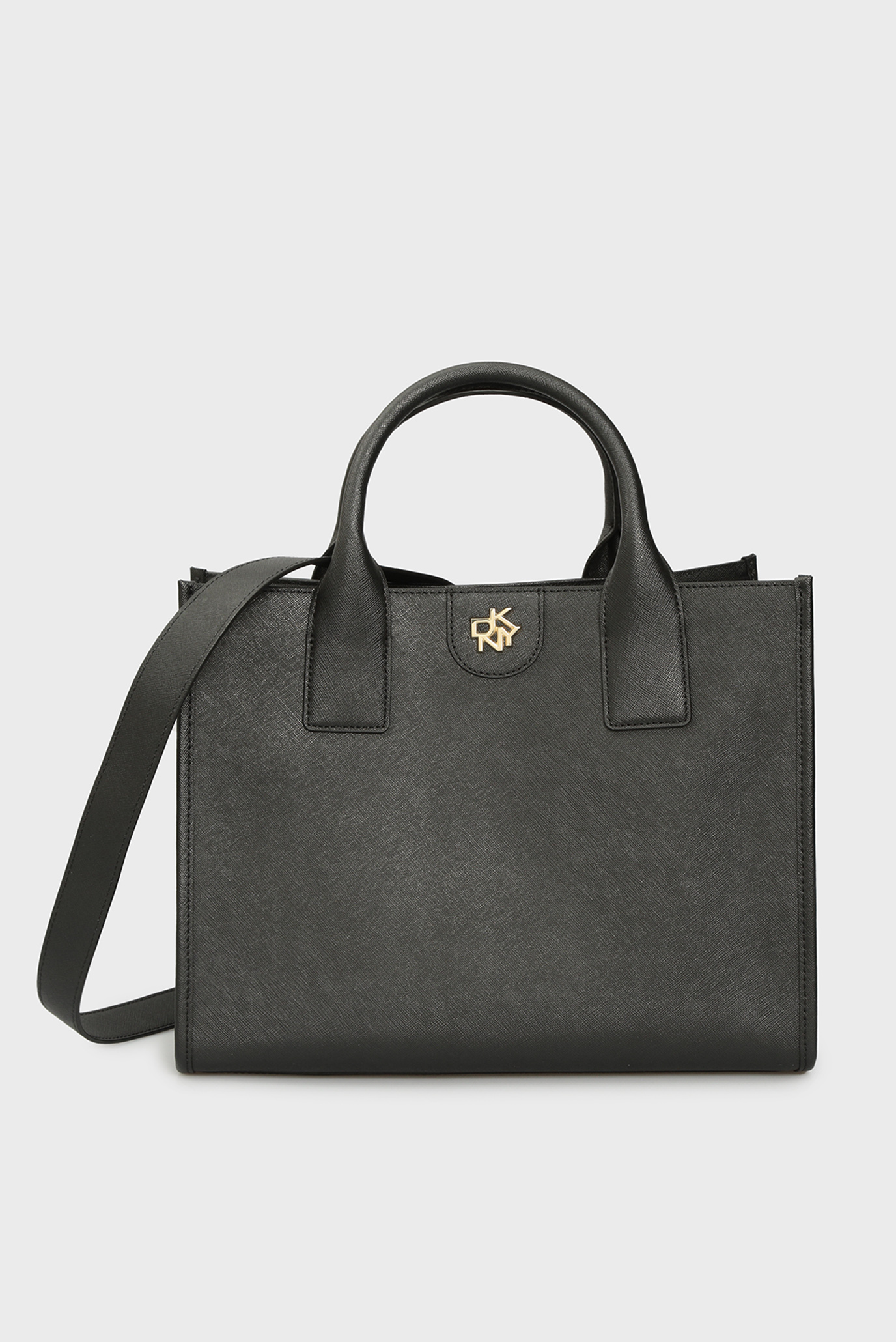 Женская черная кожаная сумка CAROL 1