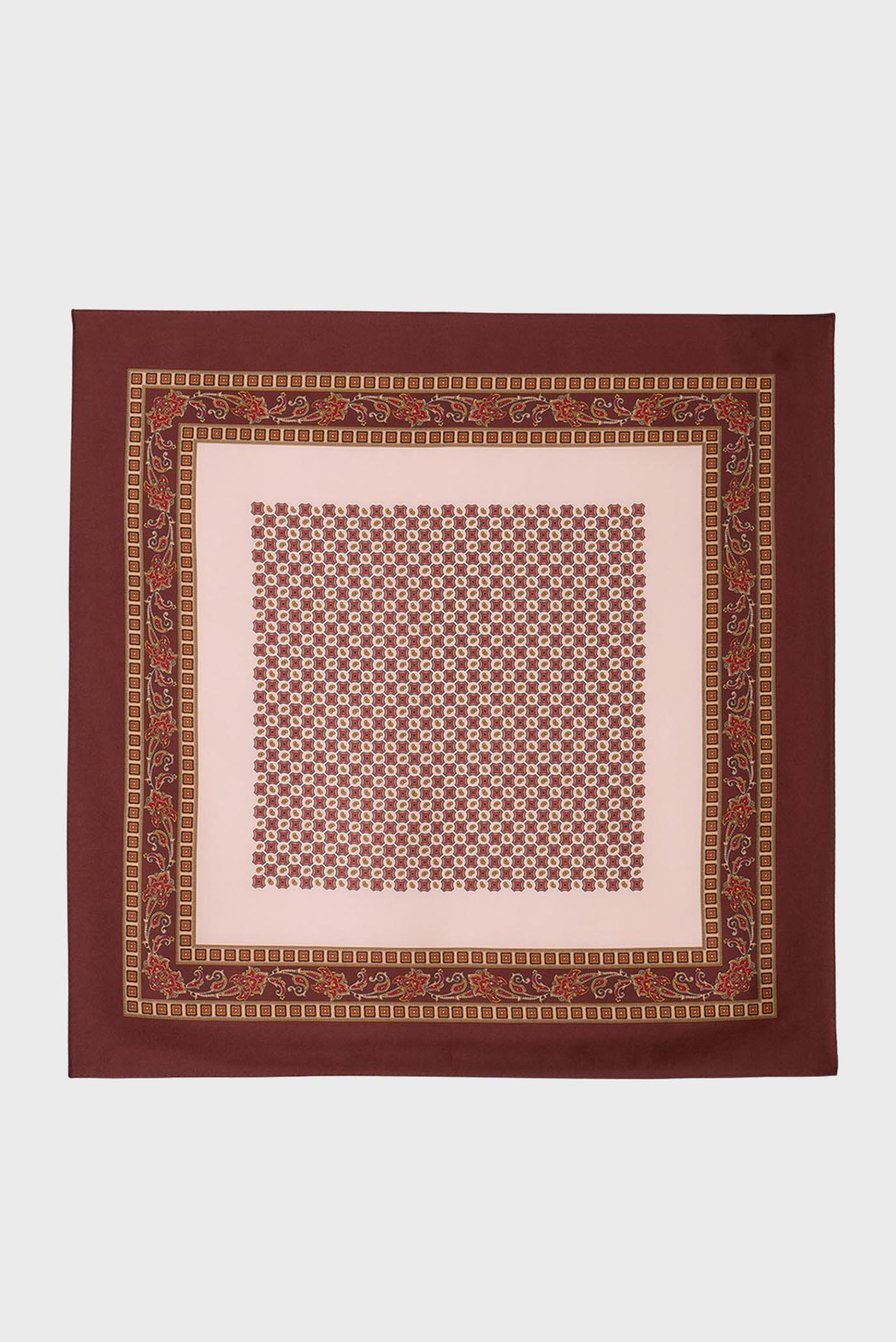 Женский шелковый платок Разноцветный ONESIZE Sandro SFABO01103_Nude - Bordeaux Женский шелковый платок Разноцветный ONESIZE Sandro SFABO01103_Nude - Bordeaux