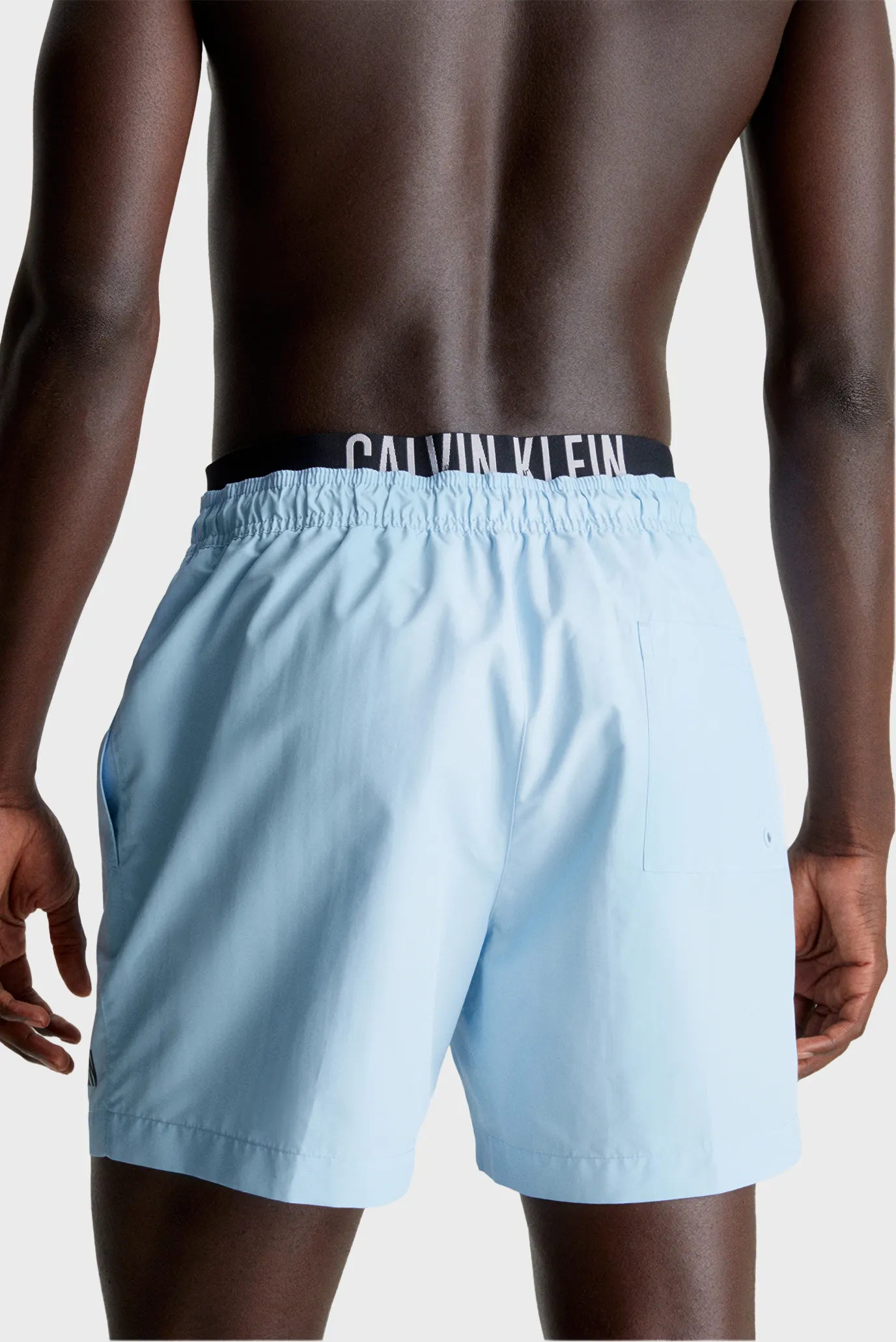 Чоловічі блакитні плавальні шорти MEDIUM DOUBLE WB 2