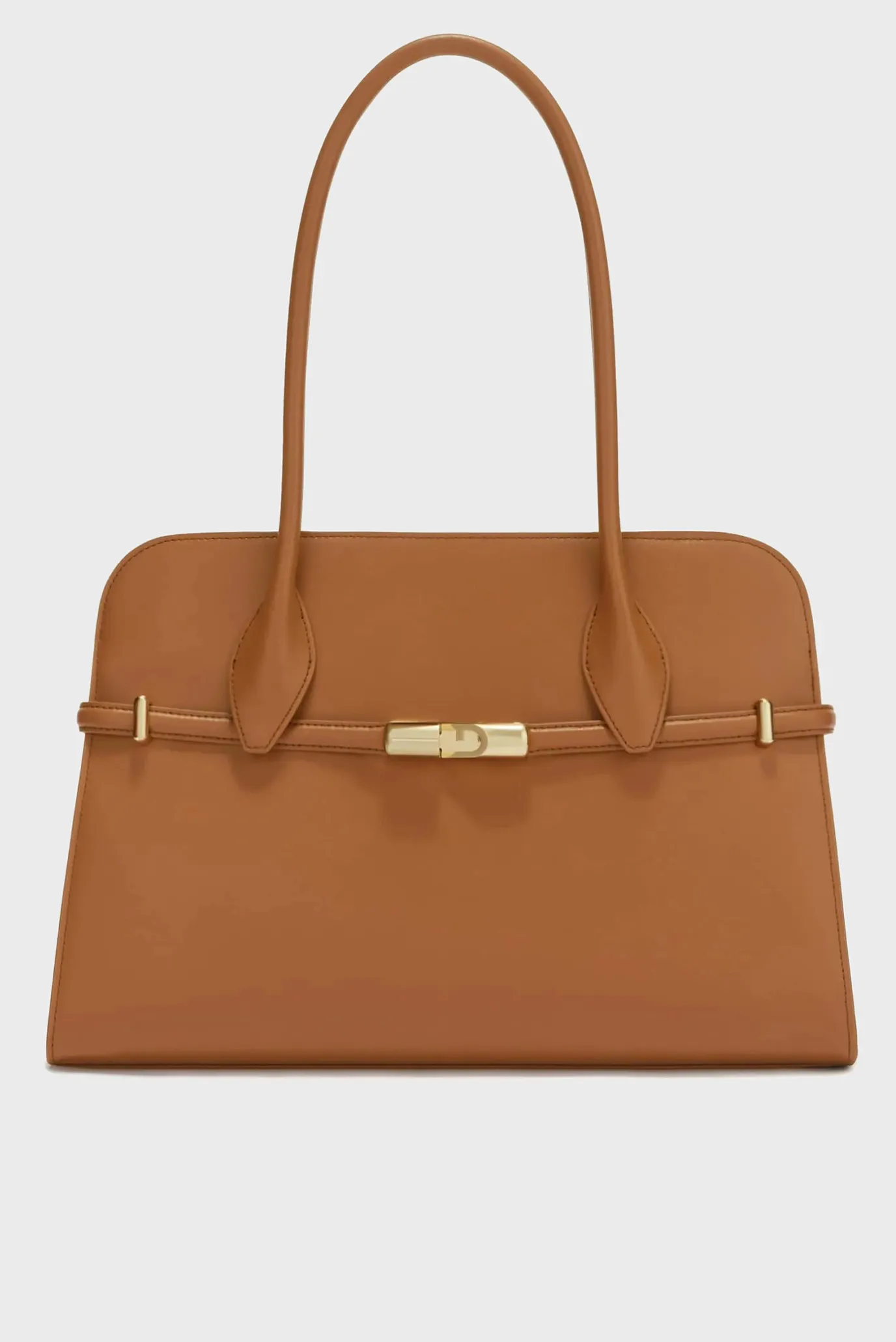 Женская рыжая кожаная сумка 1