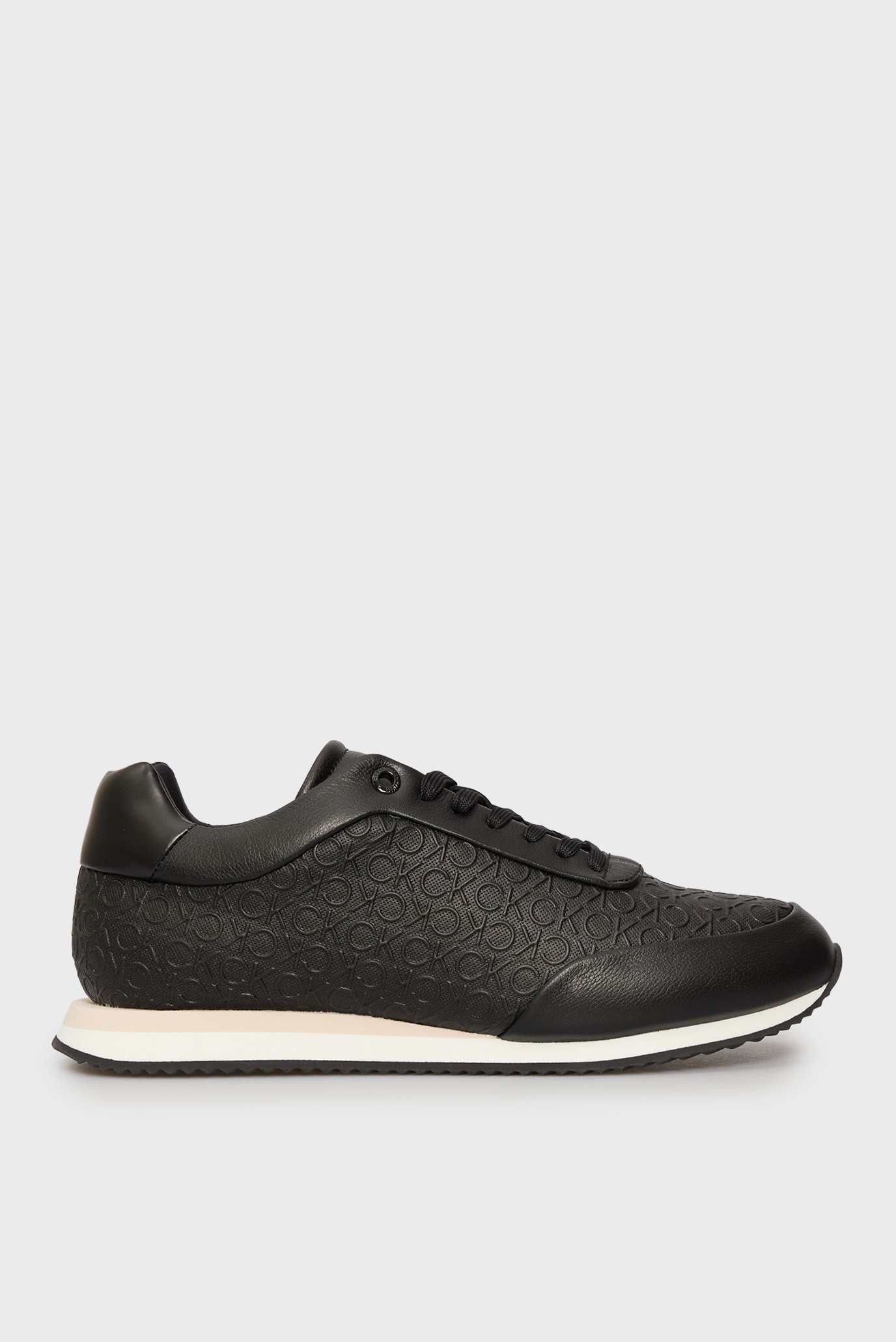 Женские черные кожаные кроссовки RUNNER MONO Черный 40 Calvin Klein HW0HW02574 Женские черные кожаные кроссовки RUNNER MONO Черный 40 Calvin Klein HW0HW02574