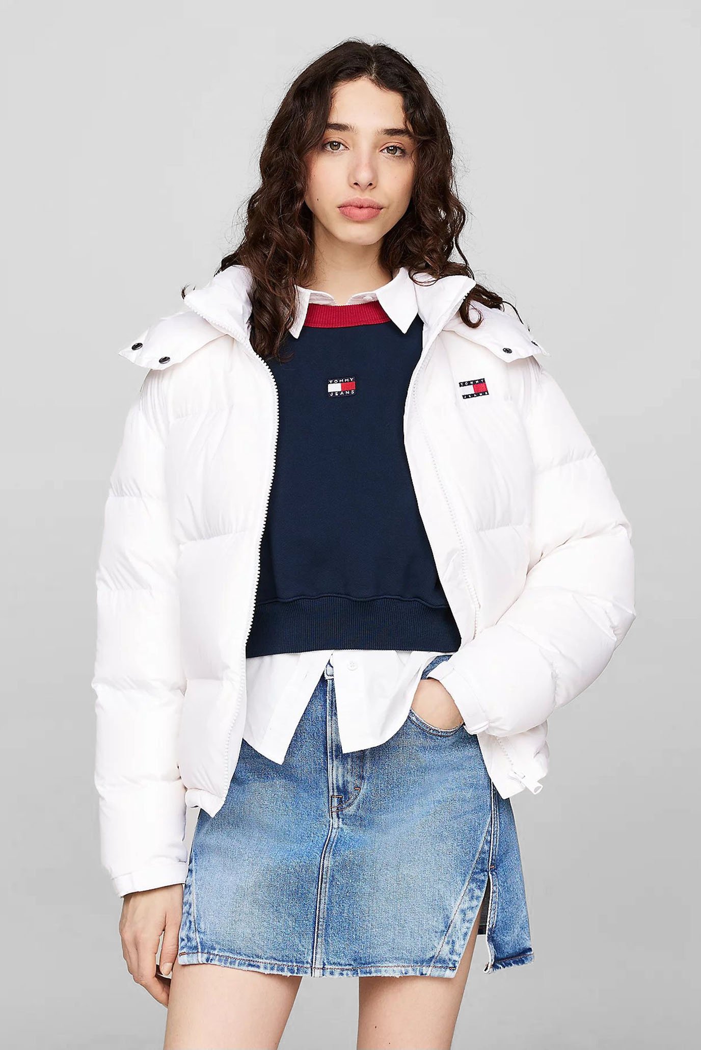 Женский белый пуховик TJW ALASKA PUFFER EXT 1