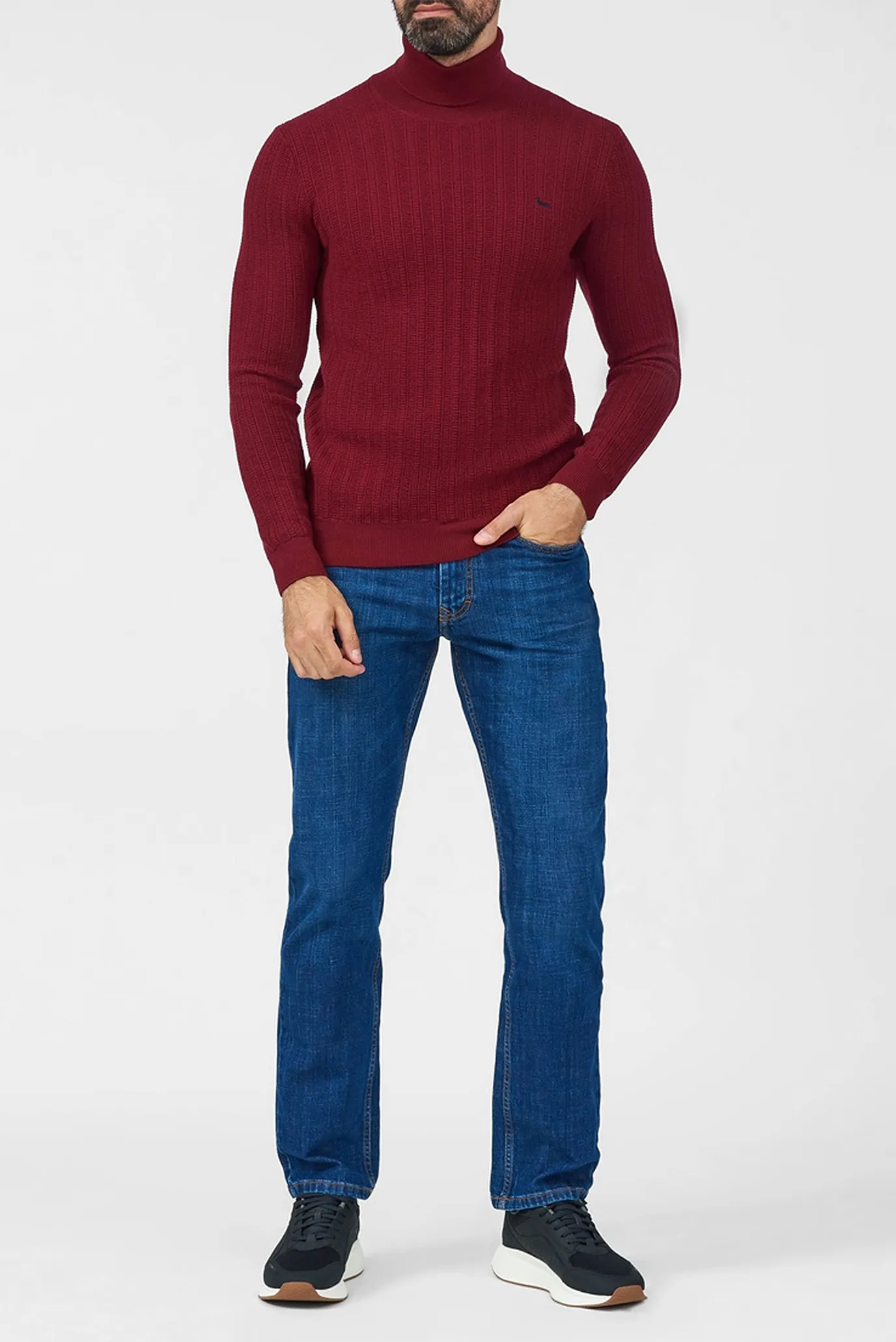 Мужские синие джинсы 2