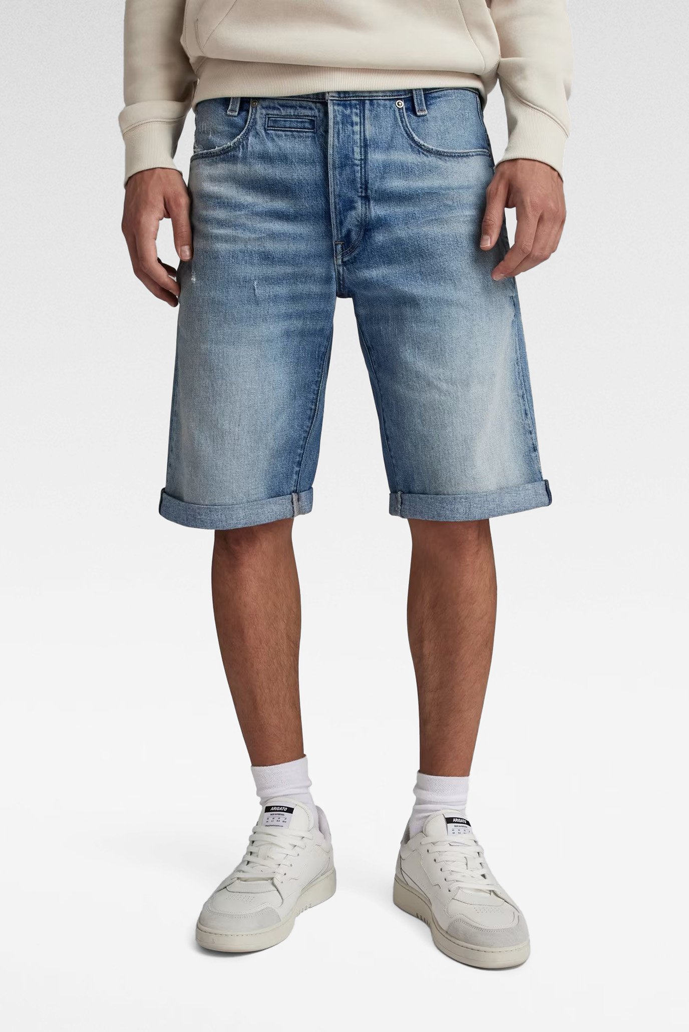 Мужские синие джинсовые шорты D-Staq 3D 1
