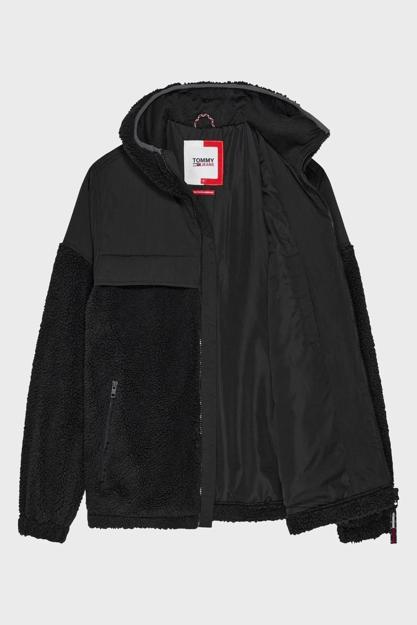 Чоловіча чорна куртка TJM CHICAGO SHERPA MIX JACKET Tommy Jeans