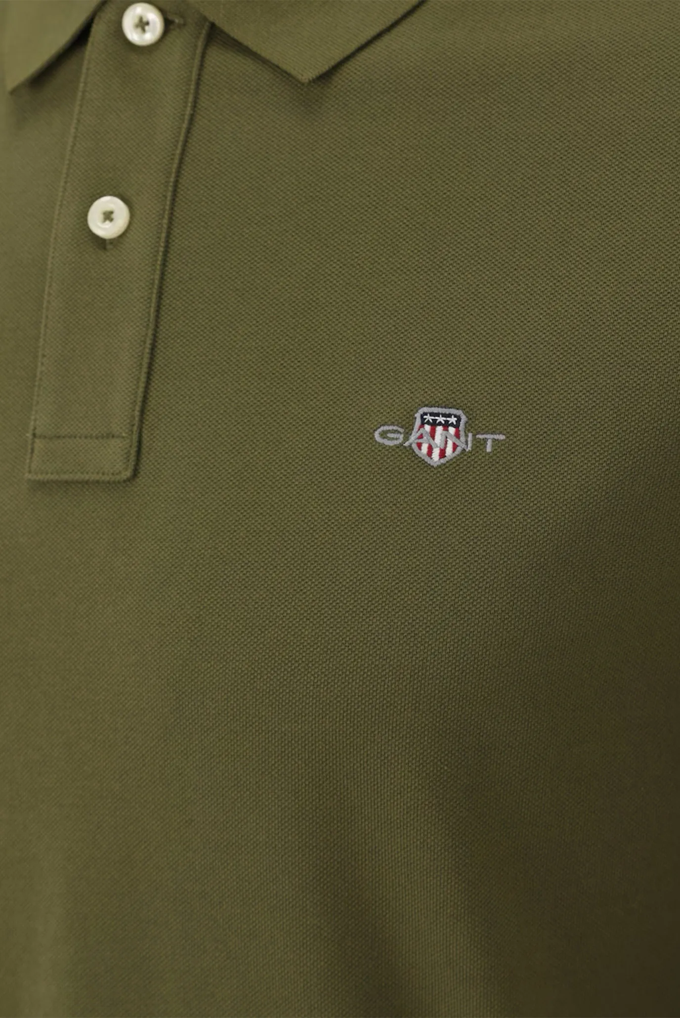 Чоловіче оливкове поло REG SHIELD LS PIQUE RUGGER 3