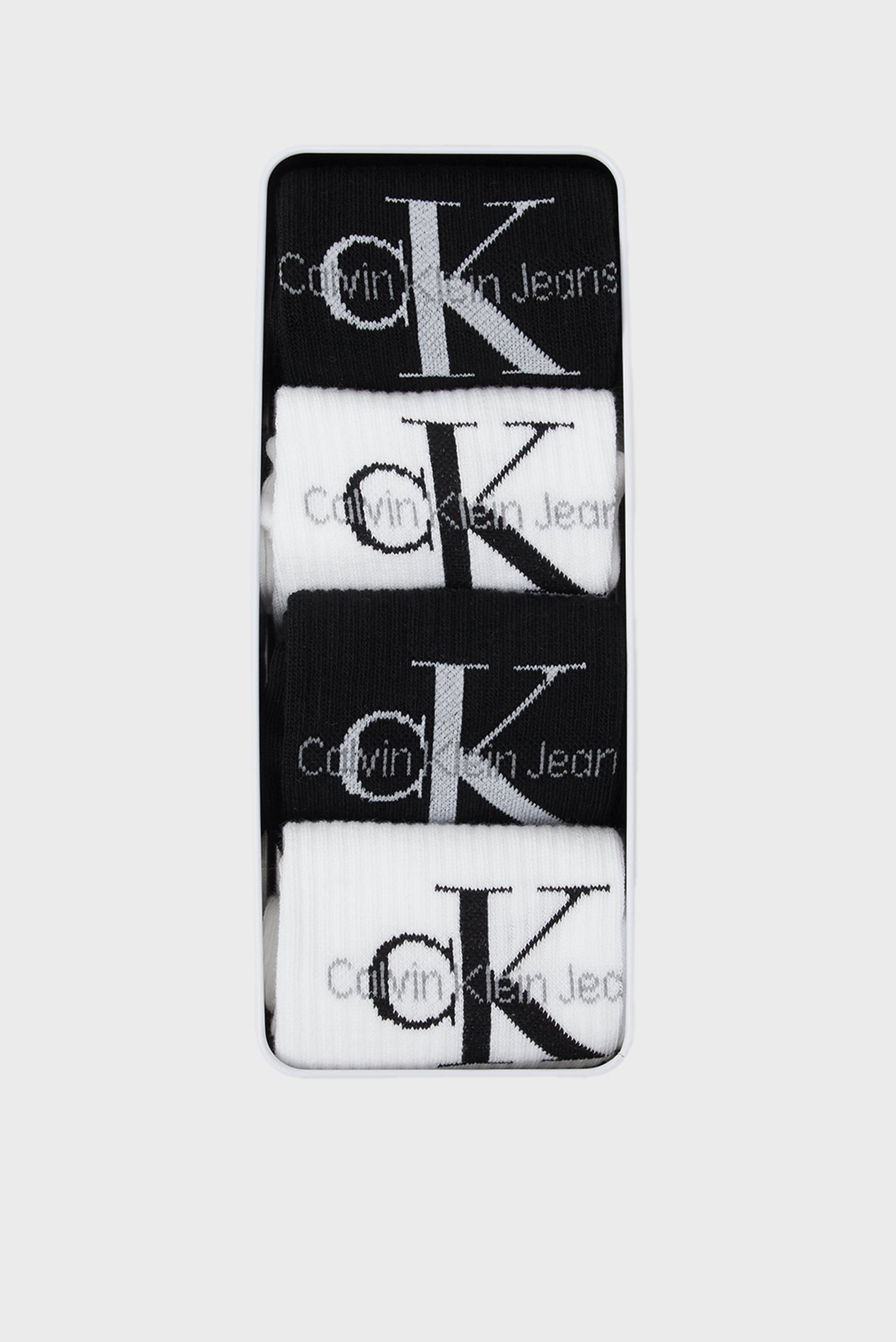 Чоловічі шкарпетки (4 пари) CKJ MEN SOCK 4P GIFTBOX MONOGRAM 1