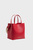 Женская красная кожаная сумка