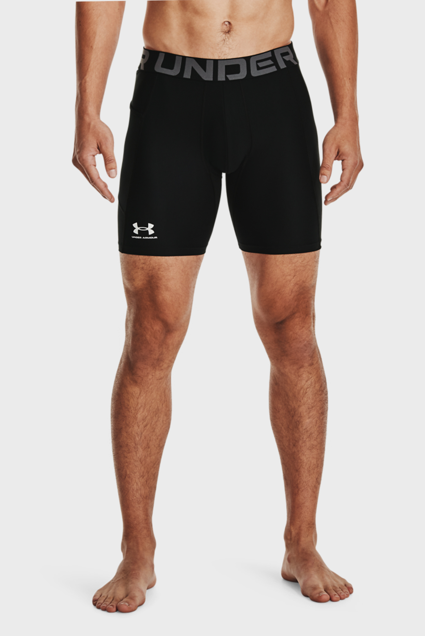 Чоловічі чорні велосипедки UA HG Armour Shorts 1