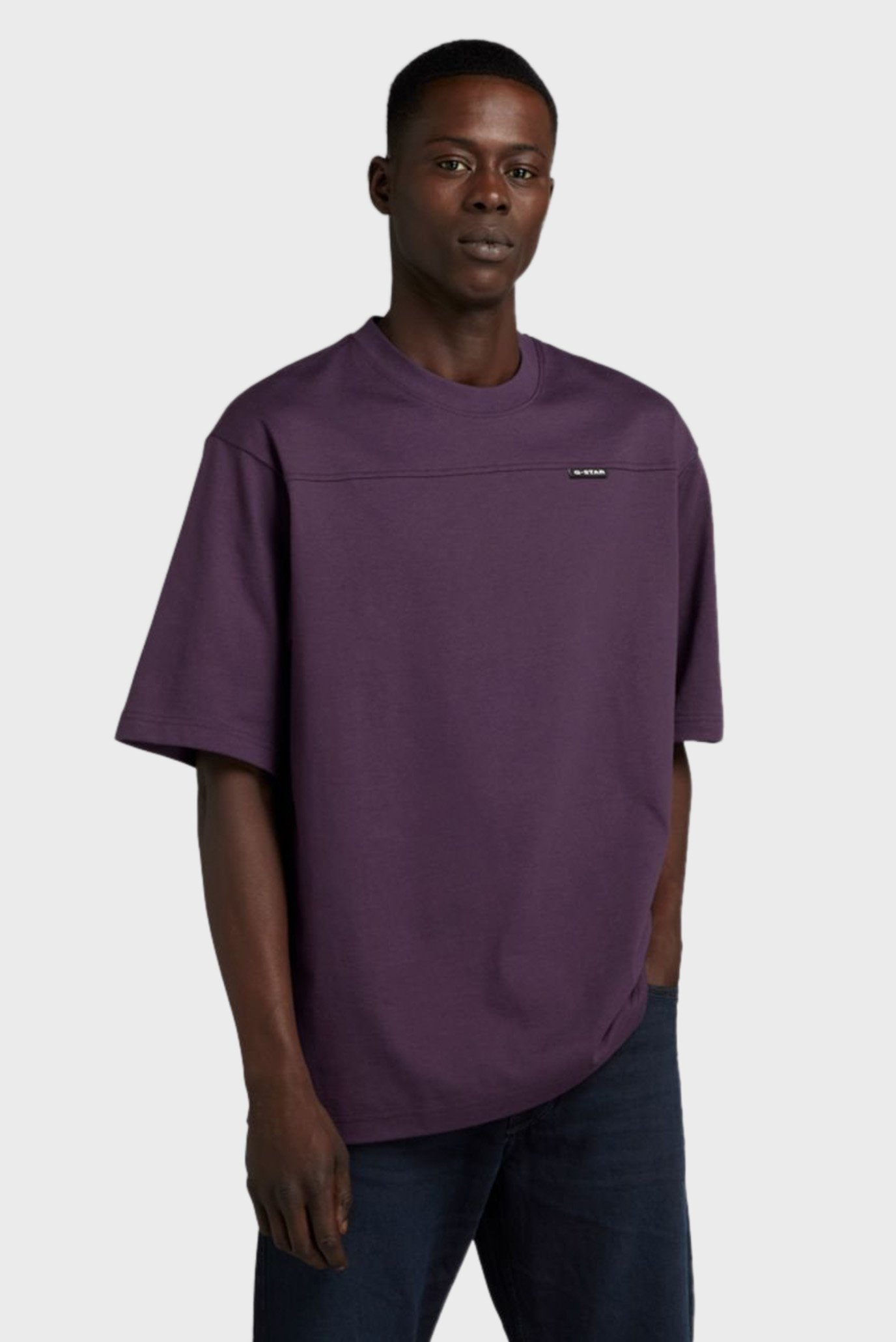Мужская фиолетовая футболка Boxy base 2.0 1