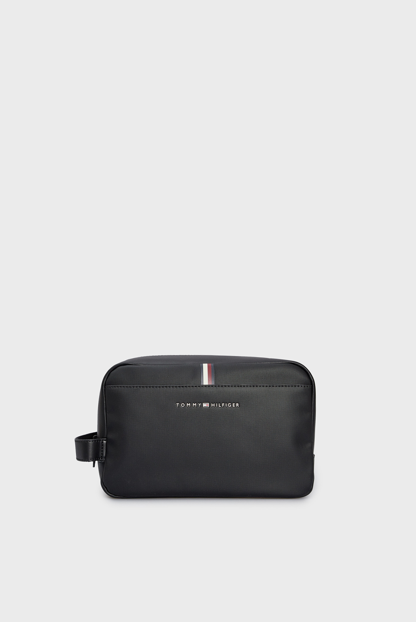 Мужской черный несессер TH ESSENTIAL PIQUE WASHBAG 1