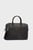 Мужская черная кожаная сумка для ноутбука TH SAFFIANO