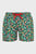 Чоловічі зелені плавальні шорти з візерунком