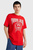 Чоловіча червона футболка TJM RLXD VARSITY LOGO TEE